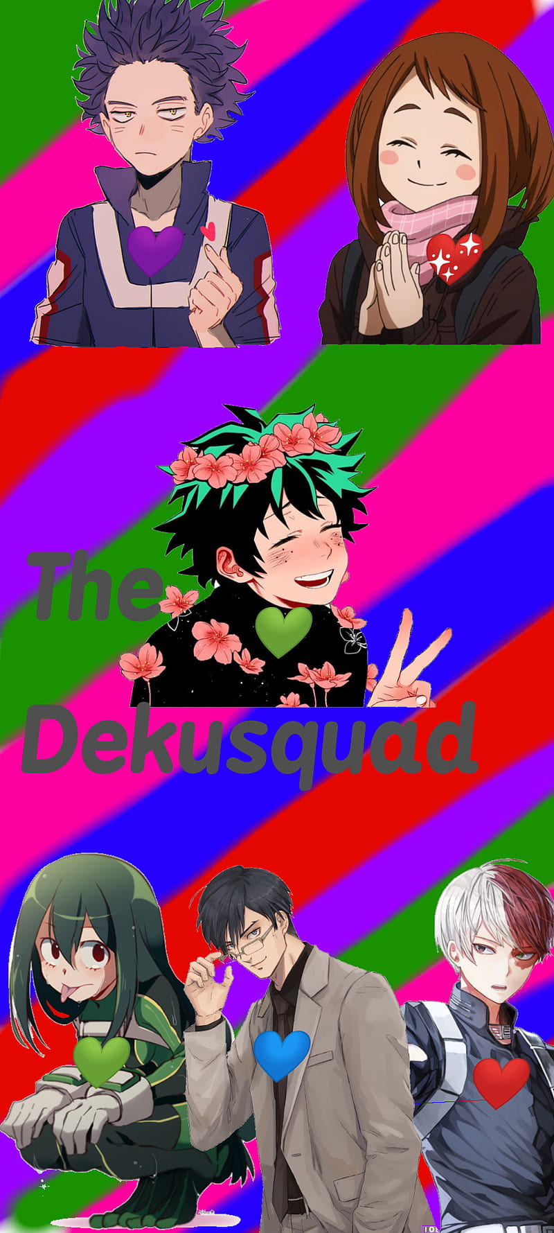 800x1779 Dekusquad, bnha, deku, iida, shinsou, todoroki, tsu, uraraka, HD phone wallpaper