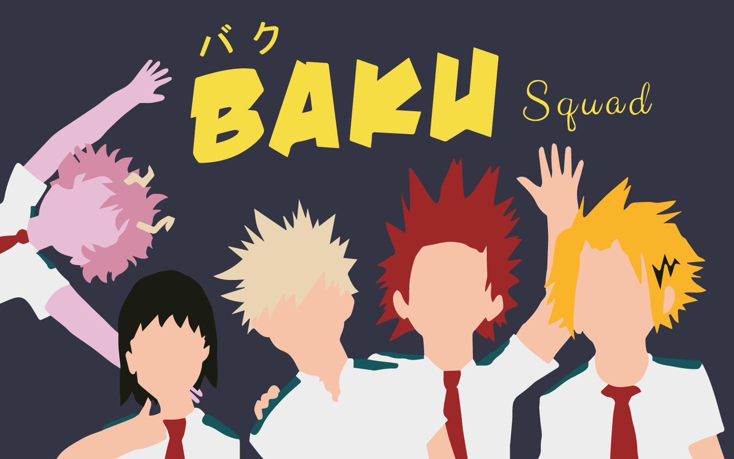 1440x900 BakuSquad Desktop Background based on my friend's sketch