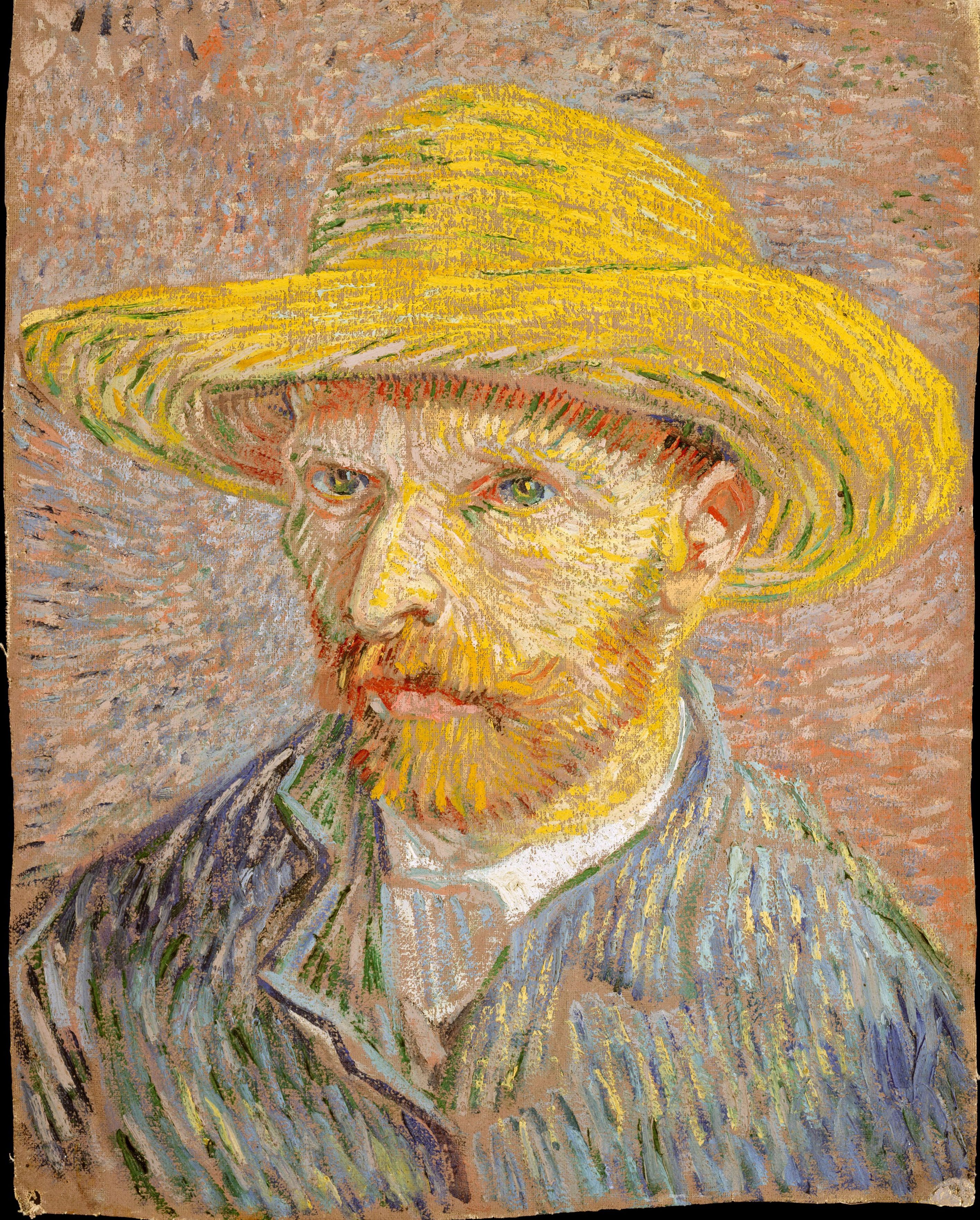 2829x3520 Vincent Van Gogh Portrait With A Straw Hat (obverse: The Potato Peeler) Metropolitan Museum Of Art