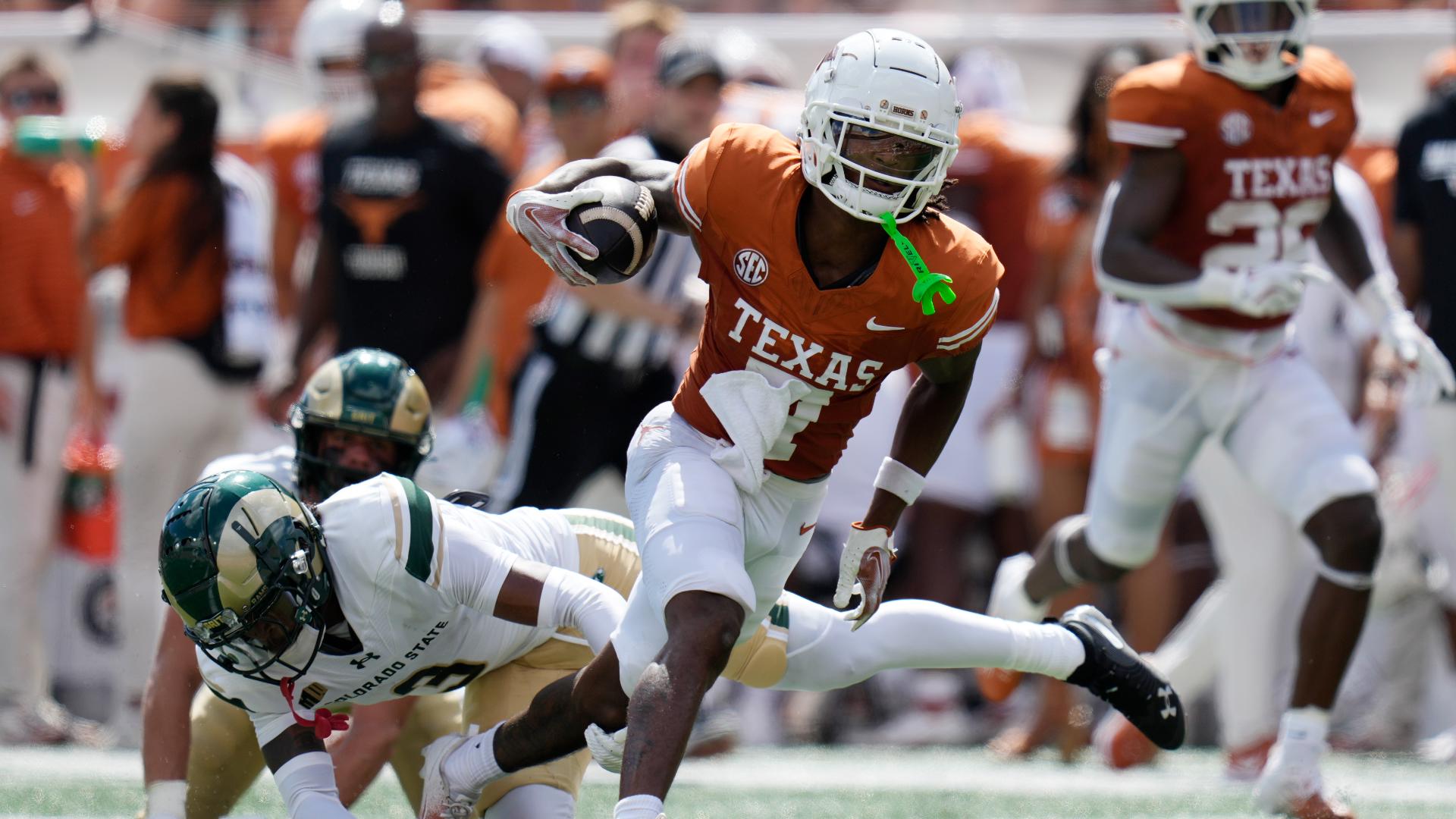 1920x1080 Texas Longhorns' WR Isaiah Bond facing 'long odds' to play against Clemson