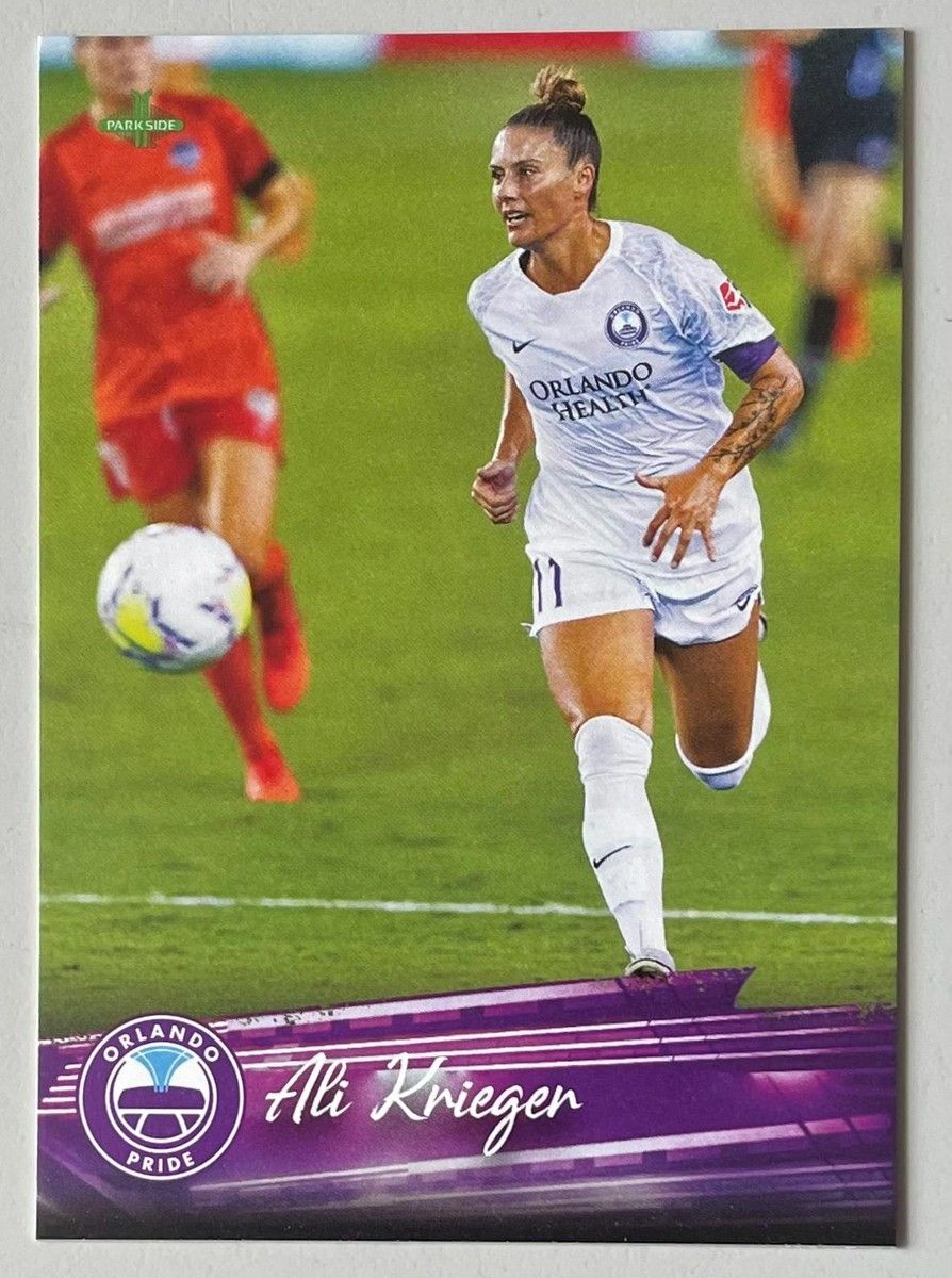 894x1200 ALI KRIEGER, RARE ! 2021 PARKSIDE CARD, SOCCER SUPERSTAR !