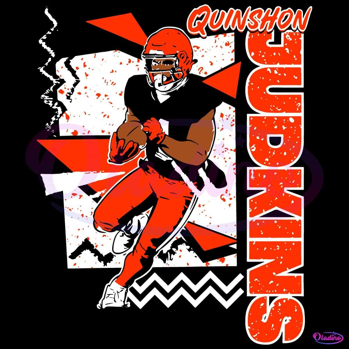 1200x1200 Retro 90s Quinshon Judkins Cleveland Browns Svg