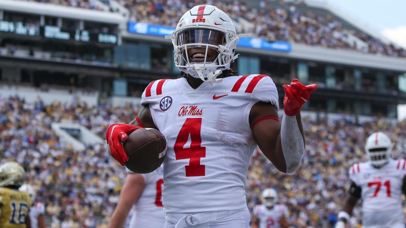 1600x900 Representing the Rebs: Ole Miss RB Quinshon Judkins remains humble, focused on working hard and improving Rebel Walk