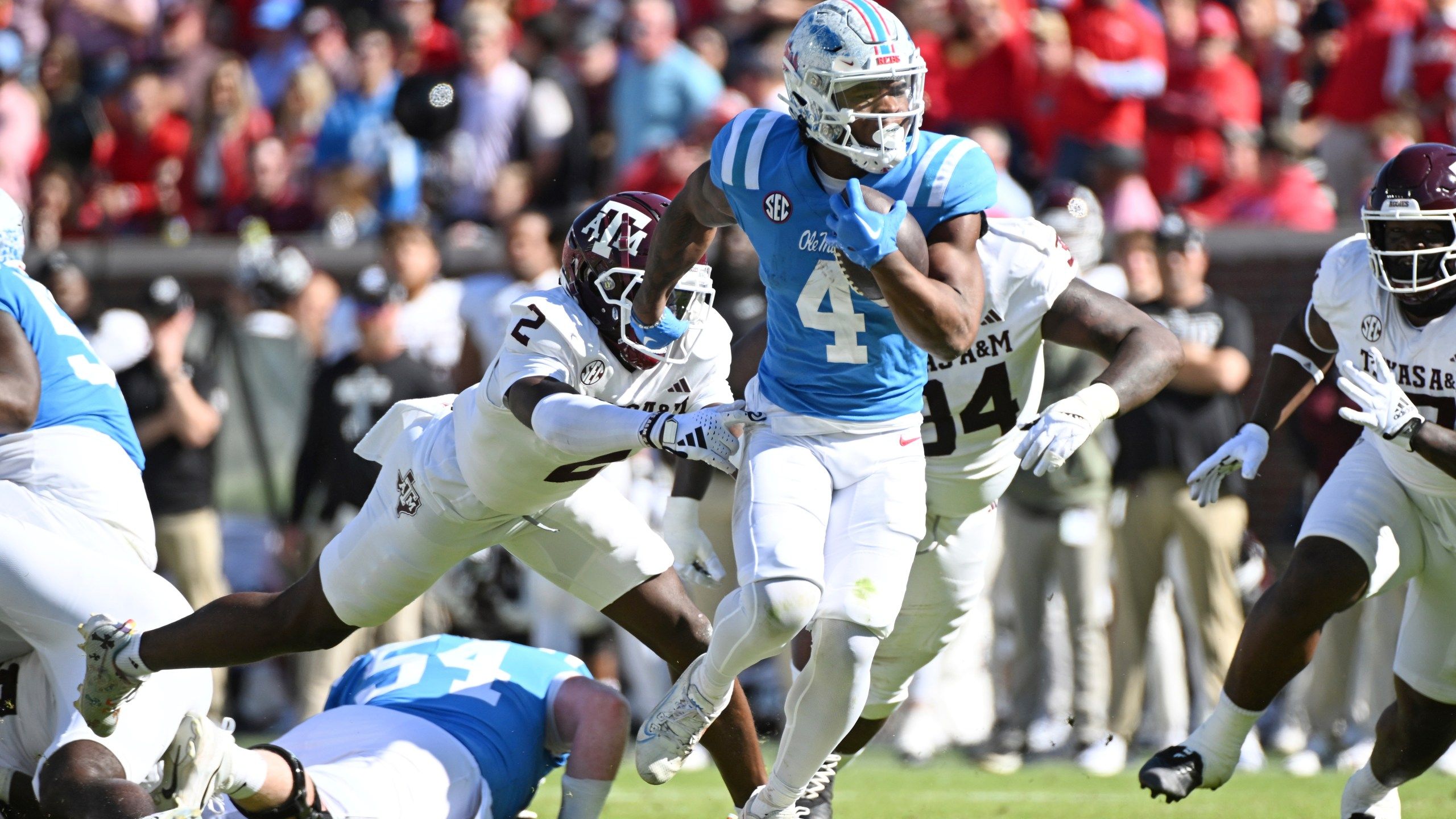 2560x1440 Quinshon Judkins' Late TD Lets No. 11 Mississippi Rally For 38 35 Win Over Texas A&M