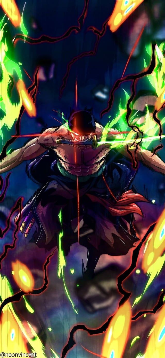 640x1386 What diff would current Zoro beat Whole cake island Luffy?