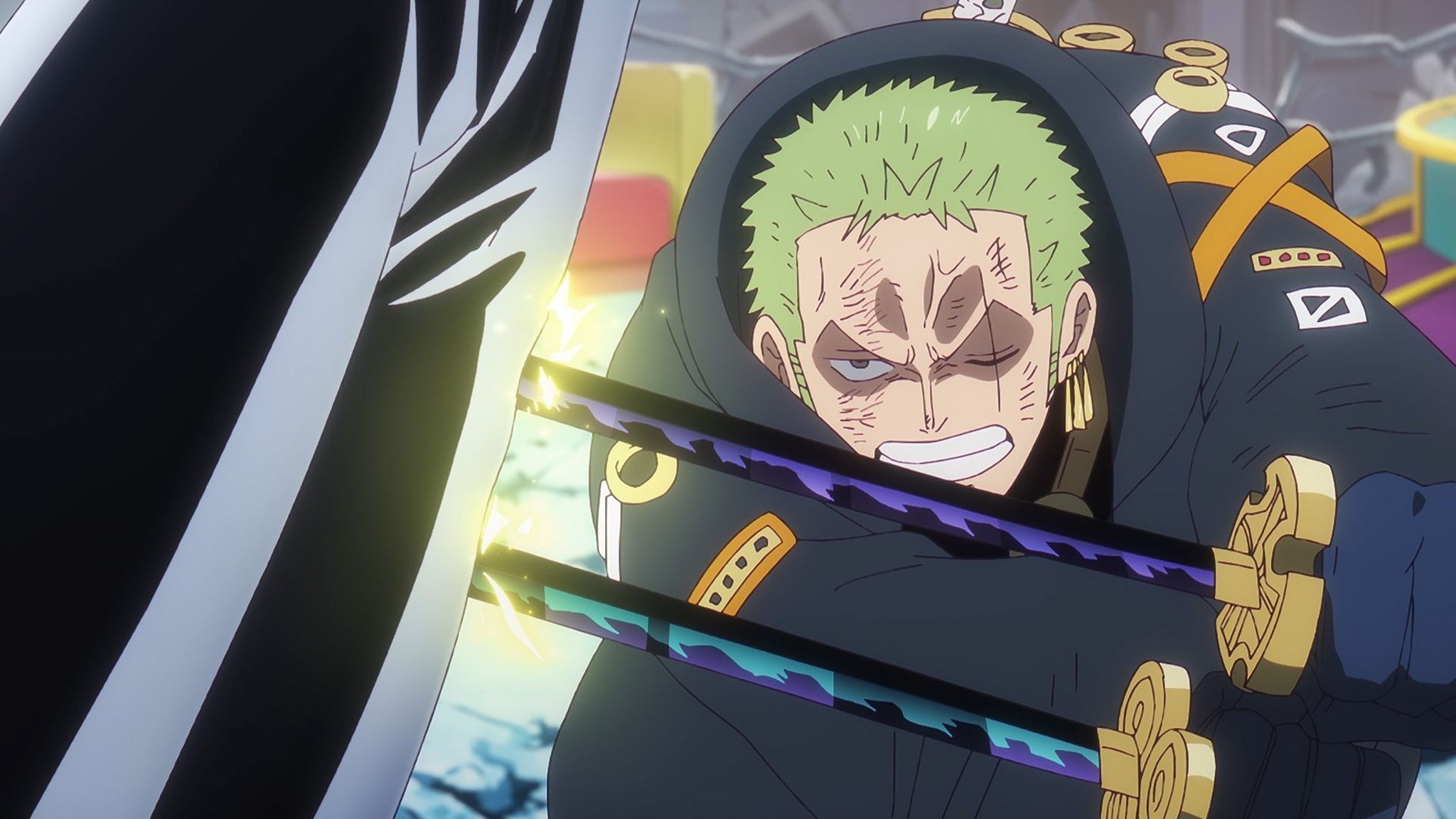 2048x1152 One Piece Anime Kicks Off Zoro's Best Fight So Far