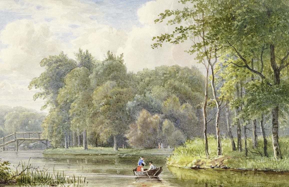1155x750 Landscape River Wallpaper Mural