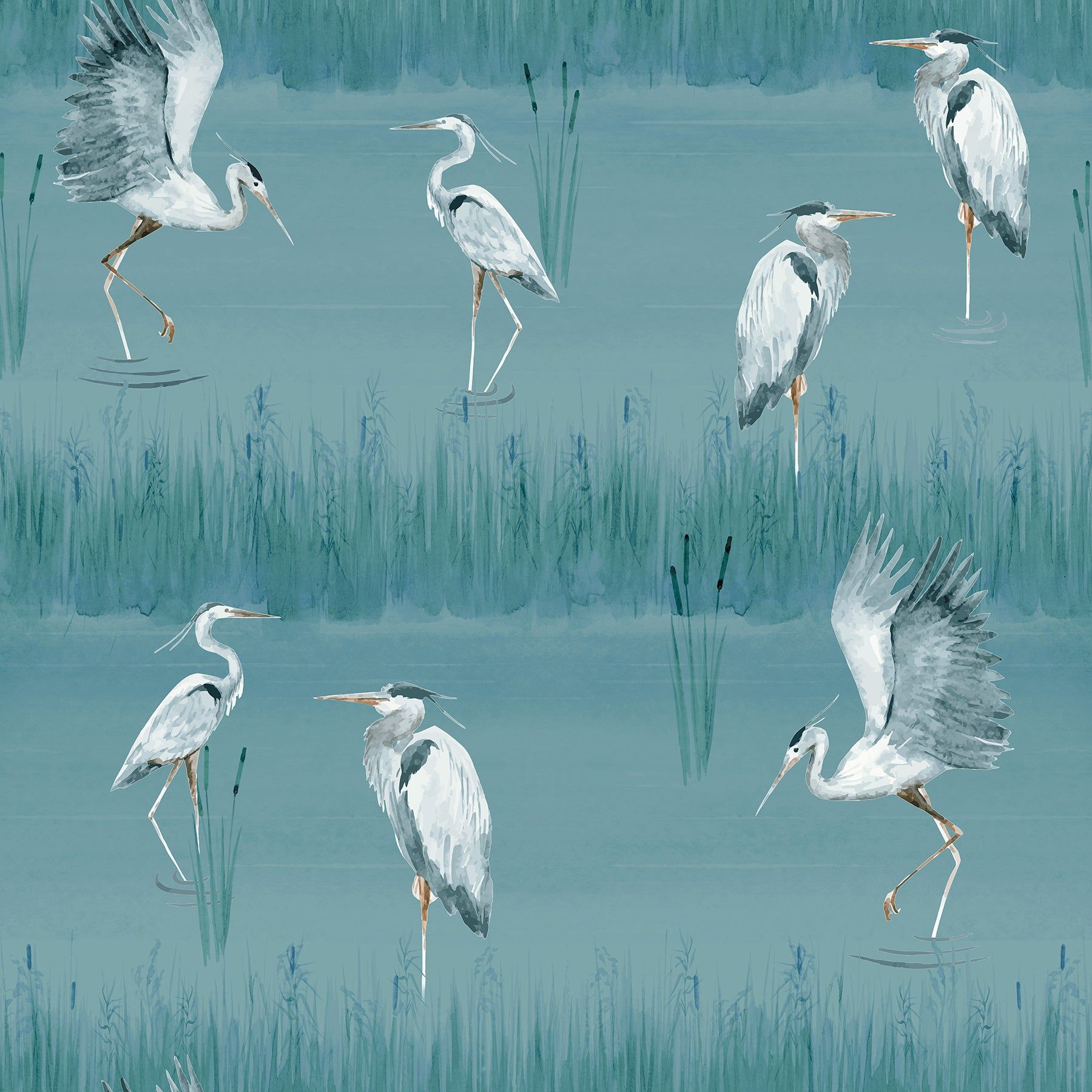 1800x1800 AH100213AH Gerald Blue Heron River Wallpaper