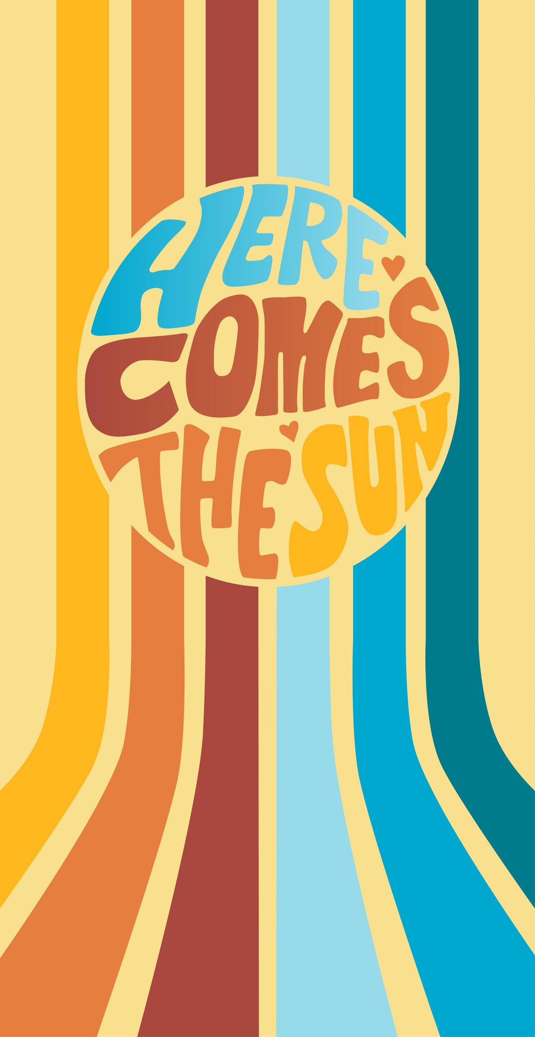 1080x2093 Here Comes the Sun Towel