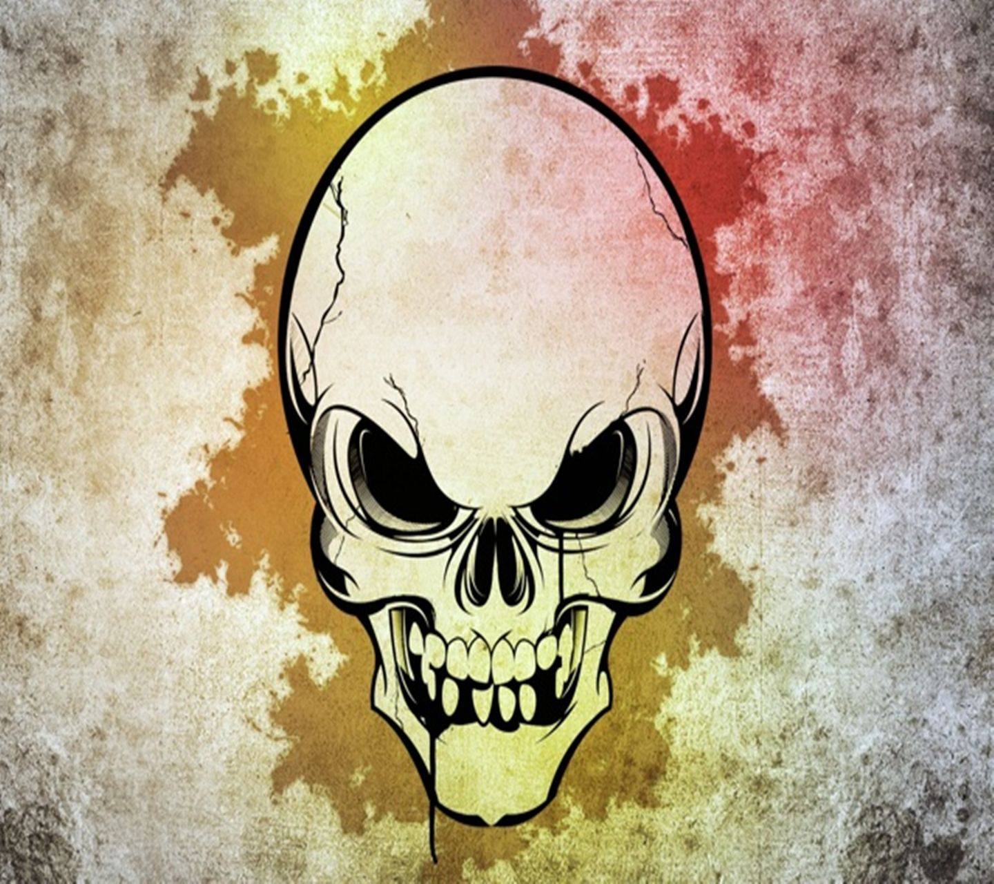 1440x1280 Evil Skull wallpaper