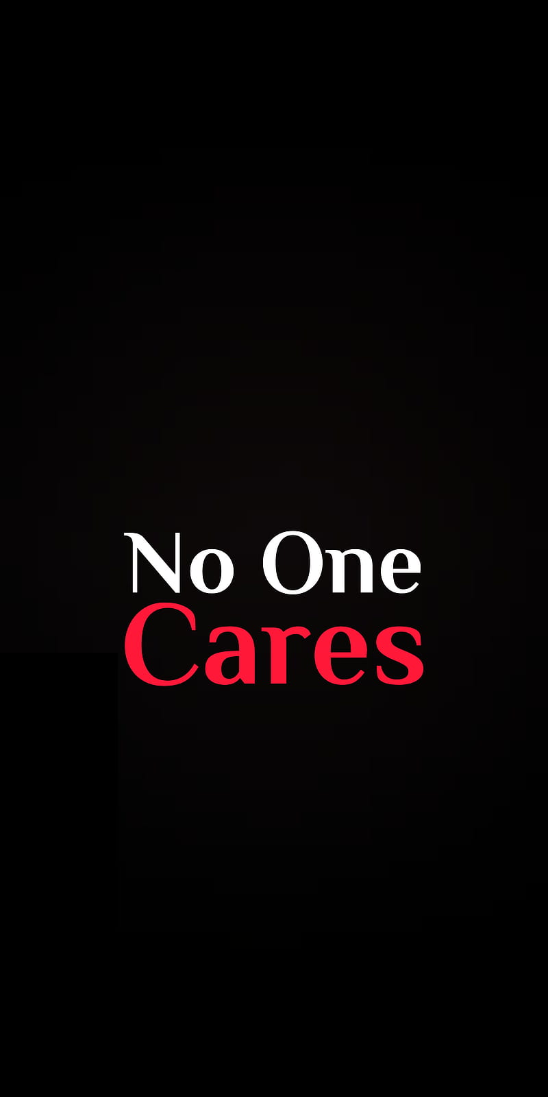 800x1600 HD no one cares wallpaper