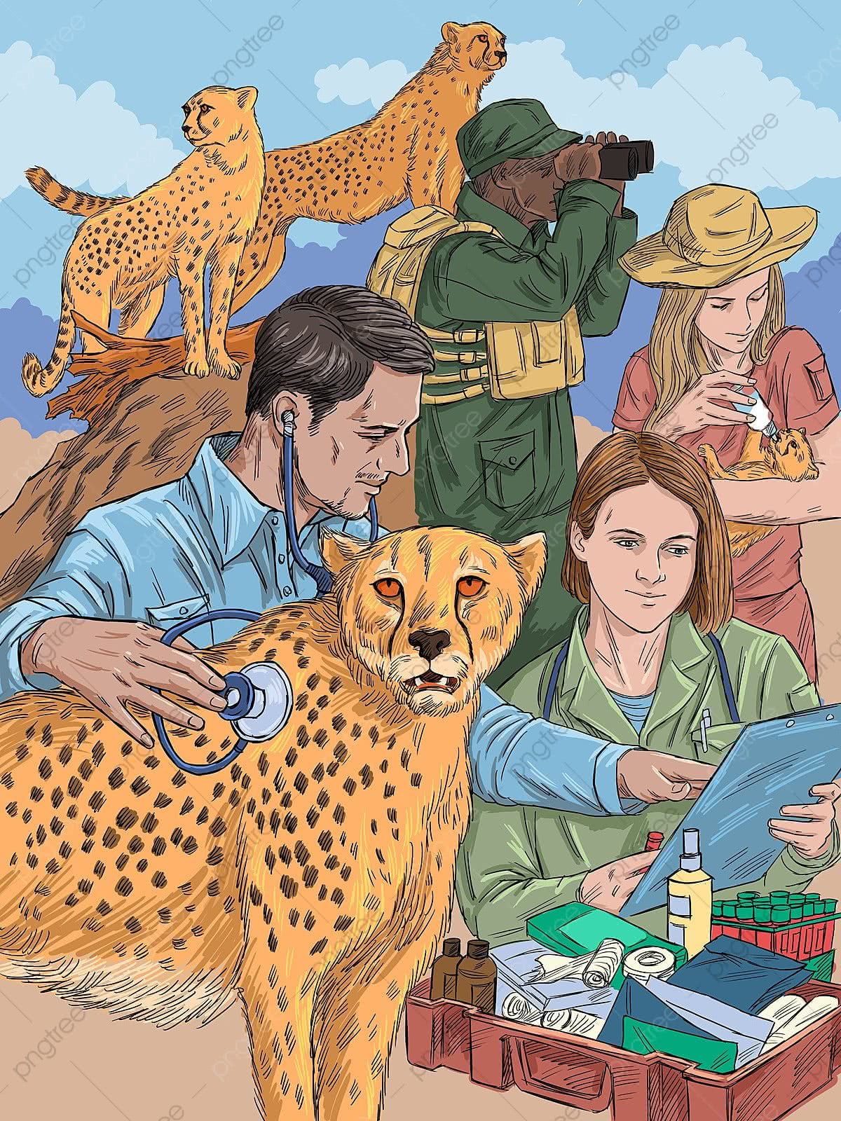 1200x1600 Caring For And Protecting Animals, Animal, Hand Draw, Illustration Illustration Background And Wallpaper For Free Download