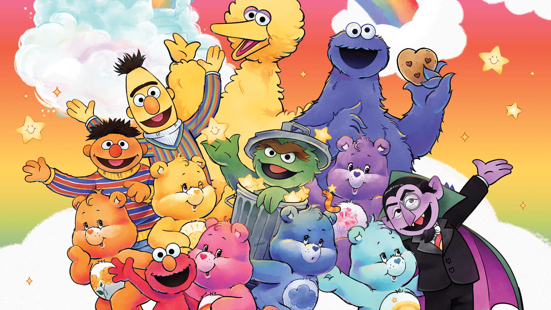 1920x1080 Care Bears x Sesame Street Launch Fashion Line