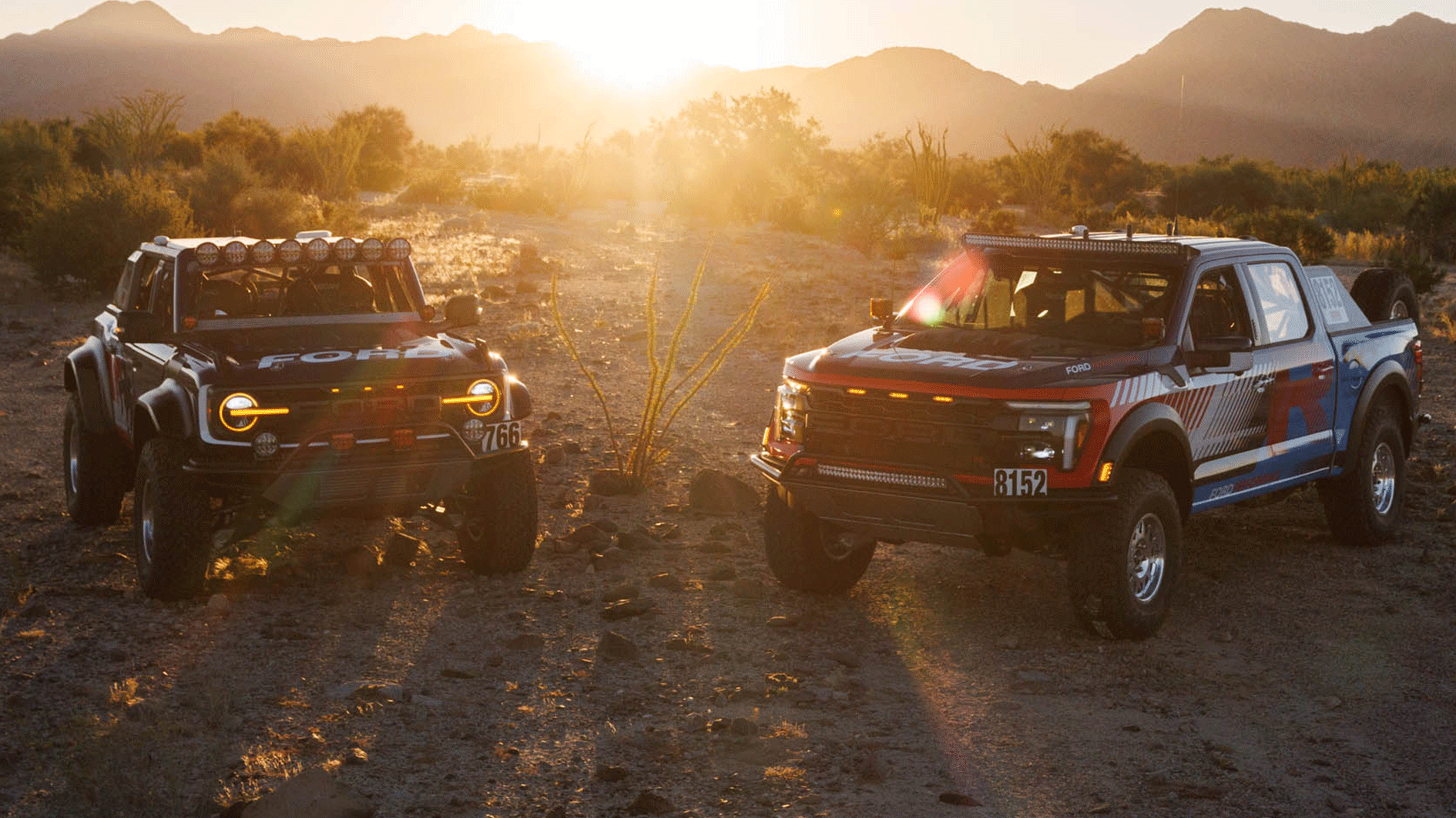1890x1063 A Modified Ford Bronco And F 150 Raptor Will Take On The Baja 1000