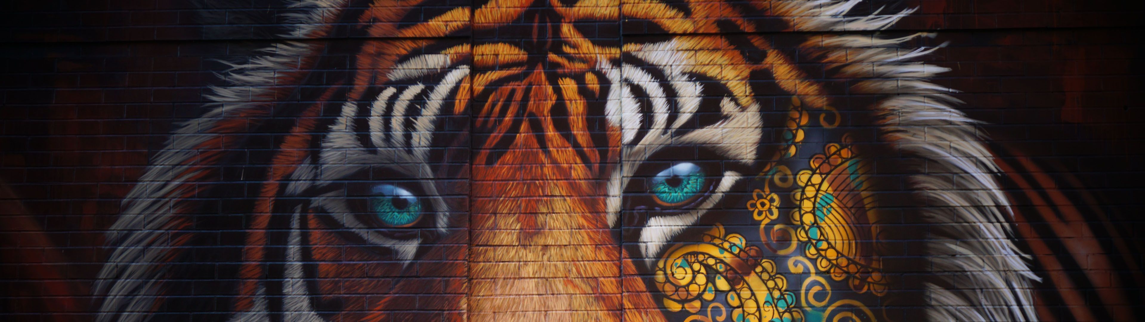 3840x1080 Tiger Wall Art