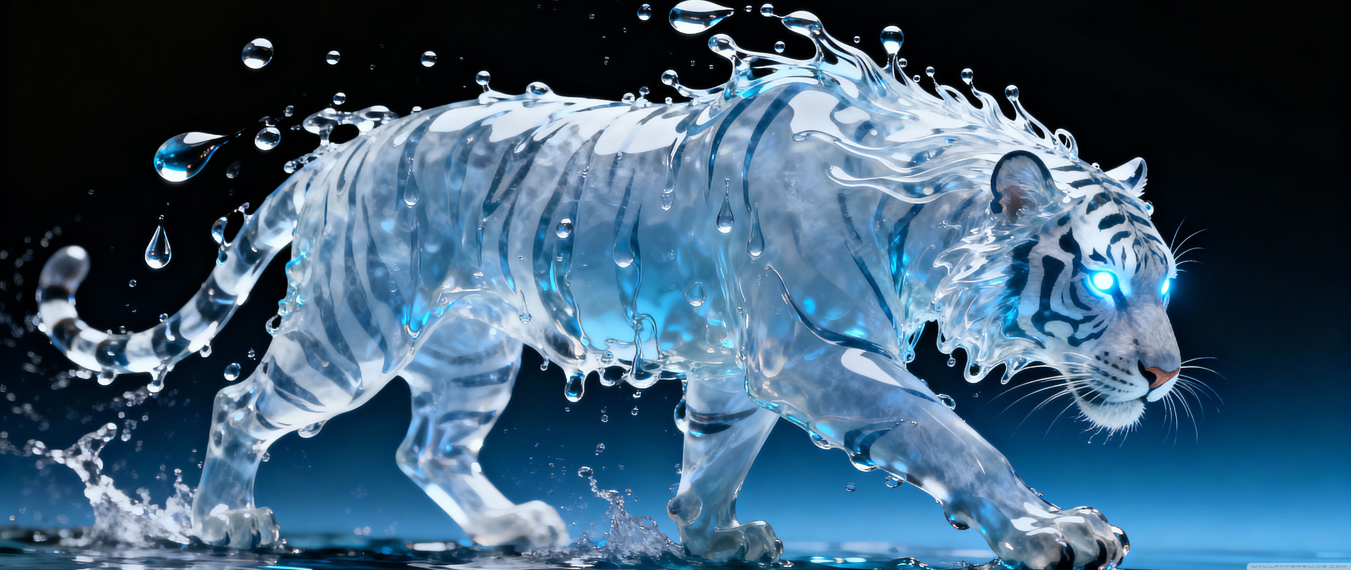 5120x2160 Water Tiger 4K UHD Wallpaper for UltraHD Desktop and TV : Widescreen and UltraWide Display