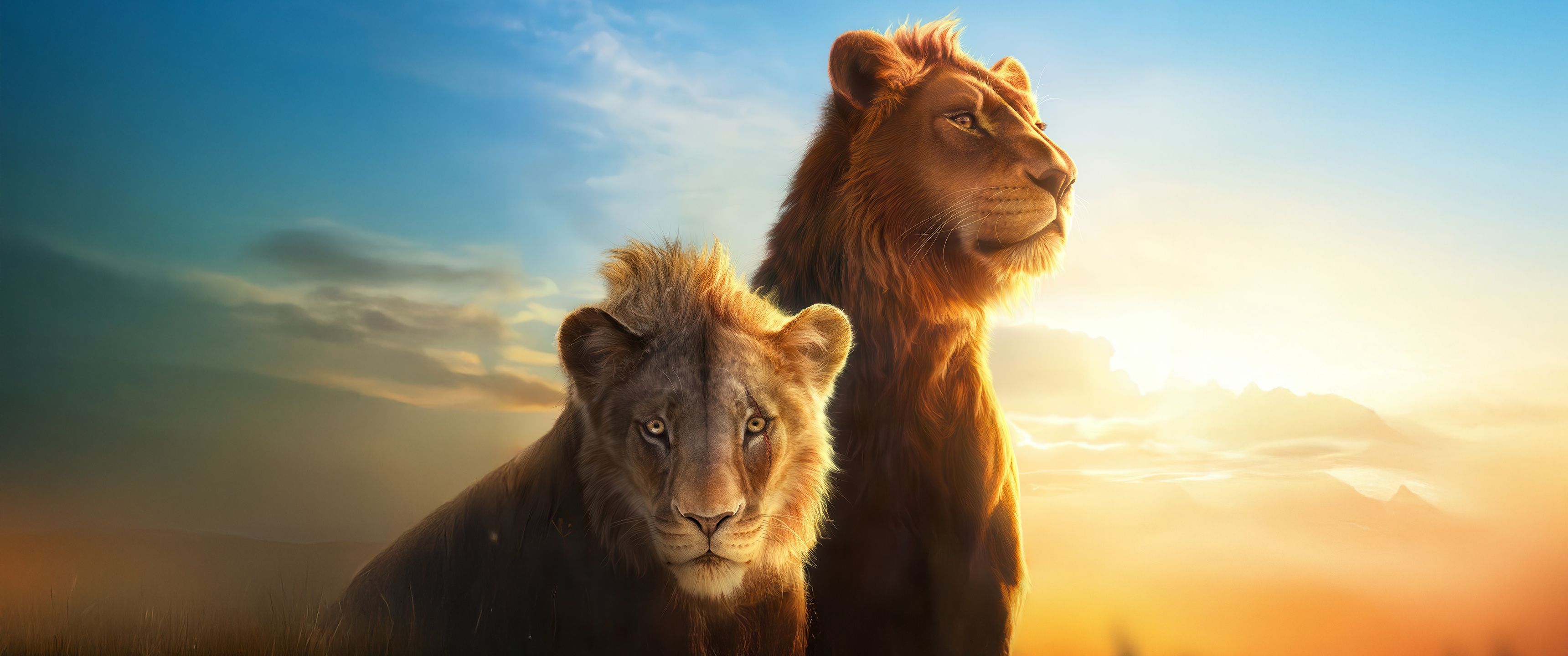 3440x1440 Mufasa The Lion King Screen X Poster UltraWide Quad HD 1440P , HD 4k Wallpaper, Image, Background, Photos and Picture