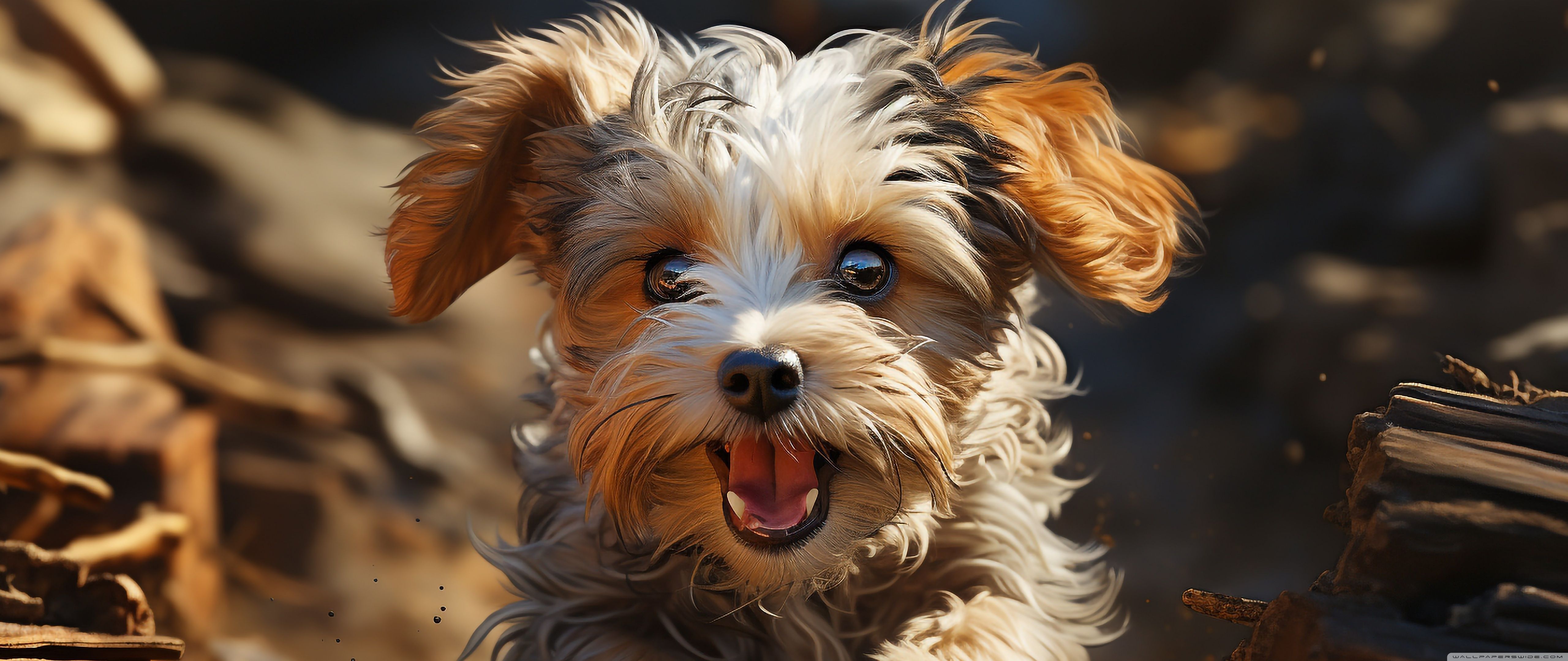 5120x2160 Adorable Happy Dog 4K UHD Wallpaper for UltraHD Desktop and TV : Widescreen and UltraWide Display : Smartphone and Tablet Devices