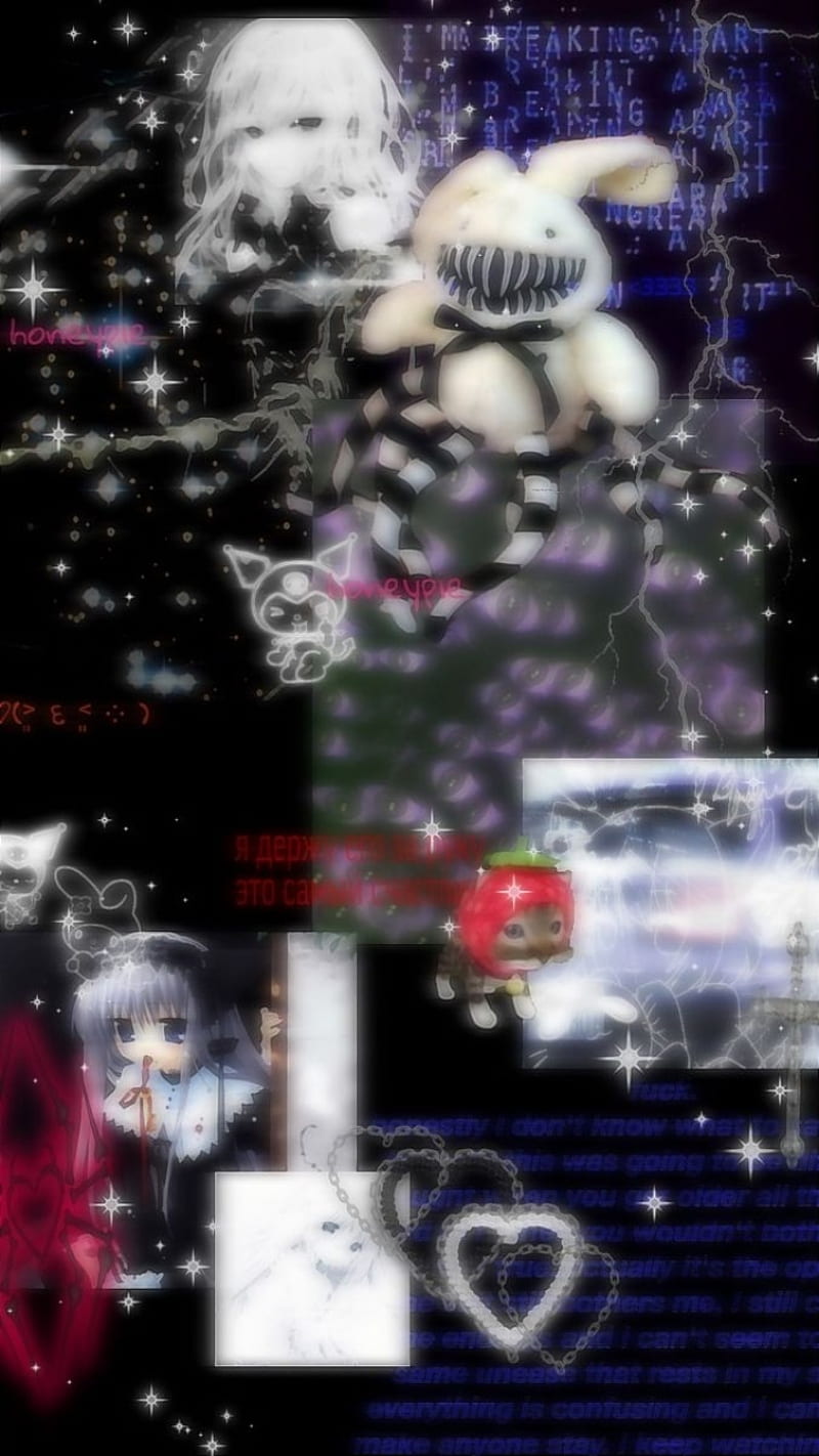 800x1422 Gothcore anime, aesthethic, alt, core, gothic, heart, HD phone wallpaper