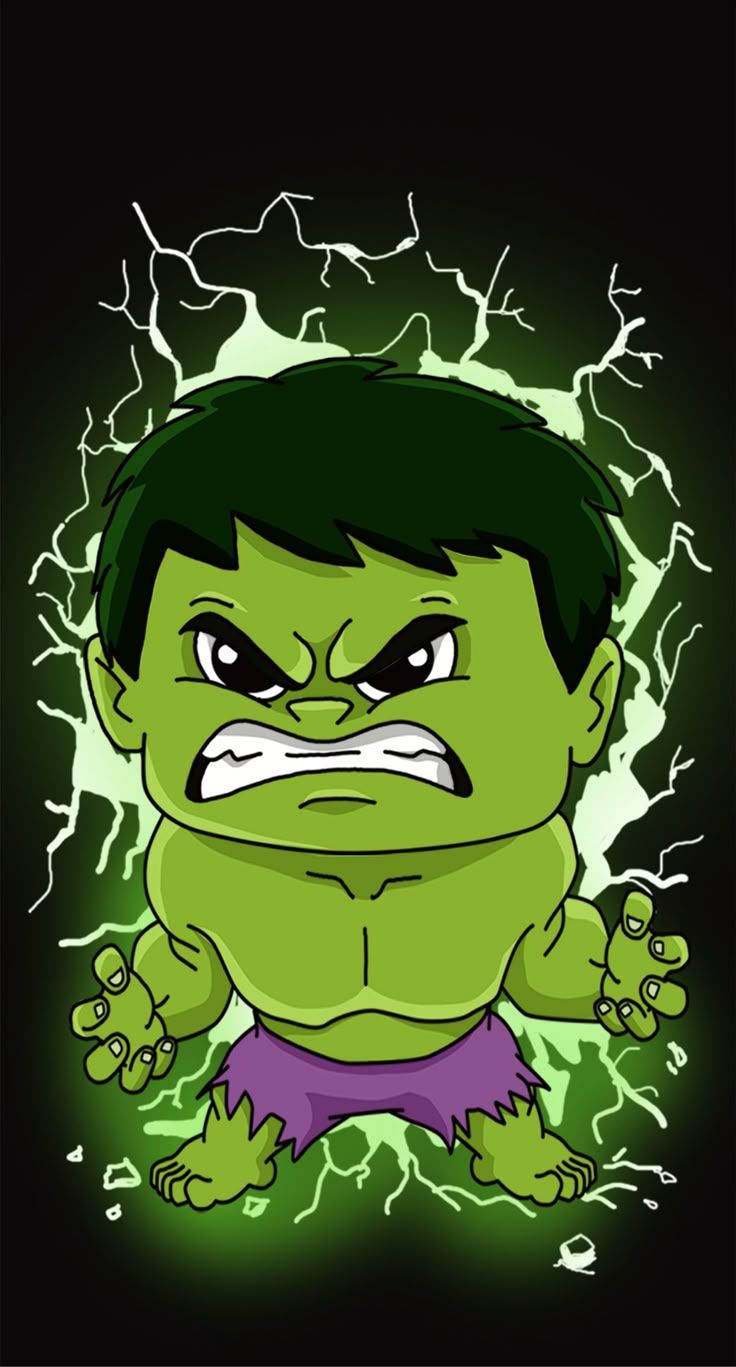736x1367 Incredible Hulk Chibi