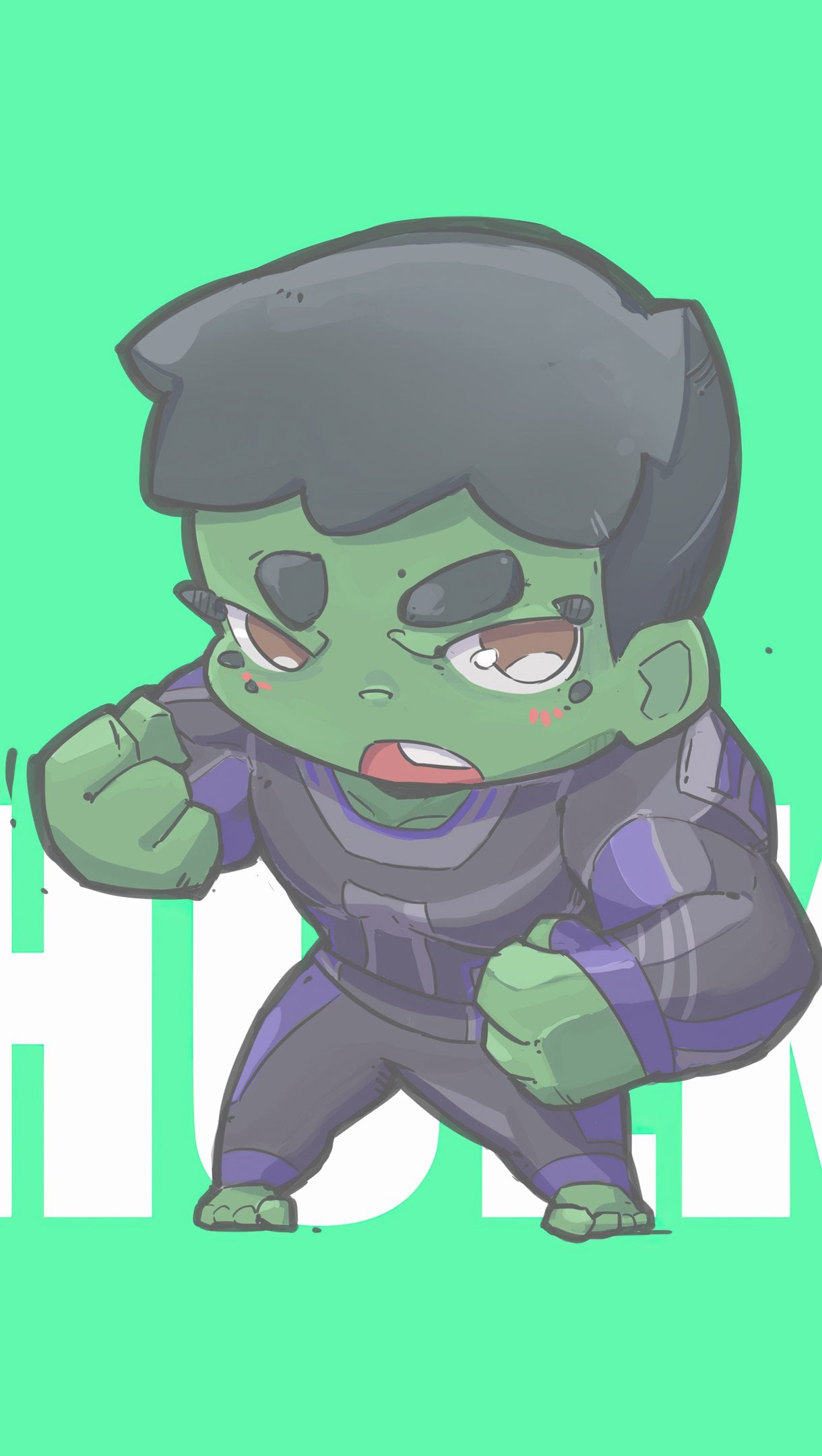 1220x2160 Hulk Minimalist Wallpaper 4K for iPhone and Mobile Phone