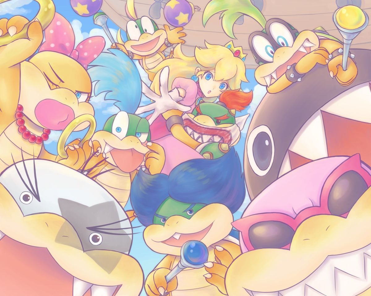 1200x960 Koopalings Mario Bros. Anime Image Board