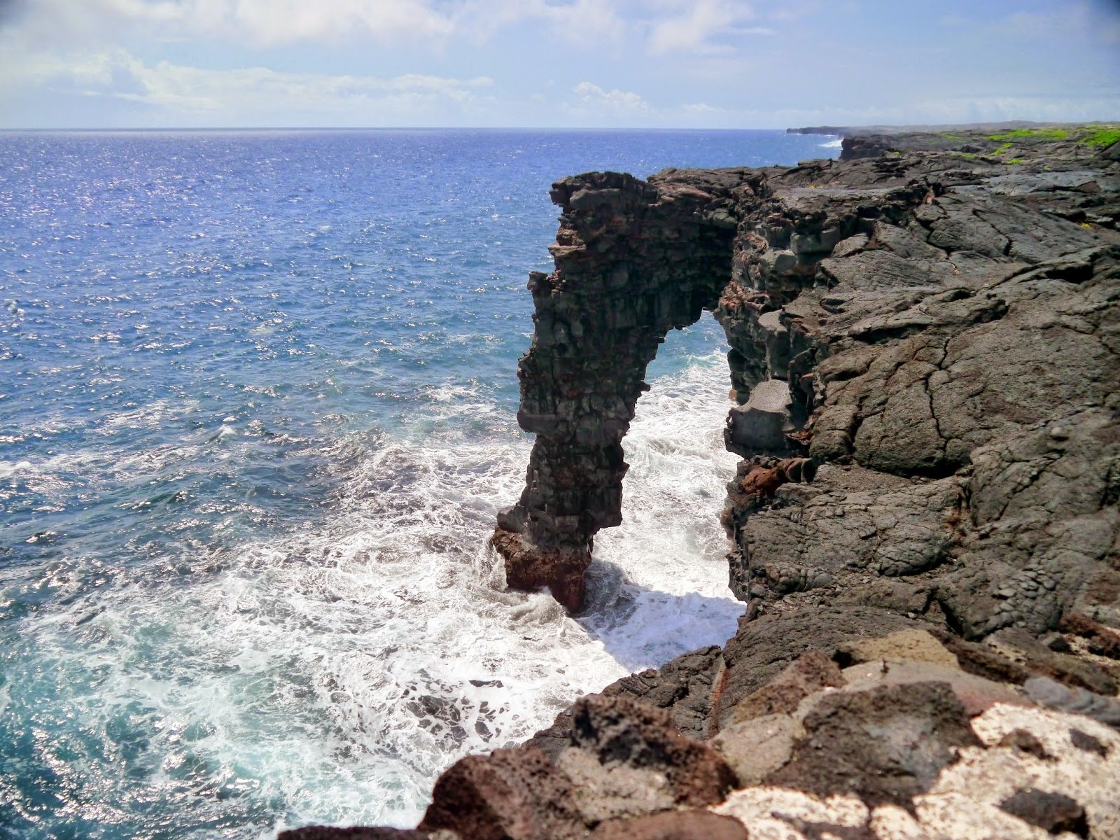 1600x1200 American Travel Journal: Hōlei Sea Arch of Craters Road'i Volcanoes National Park