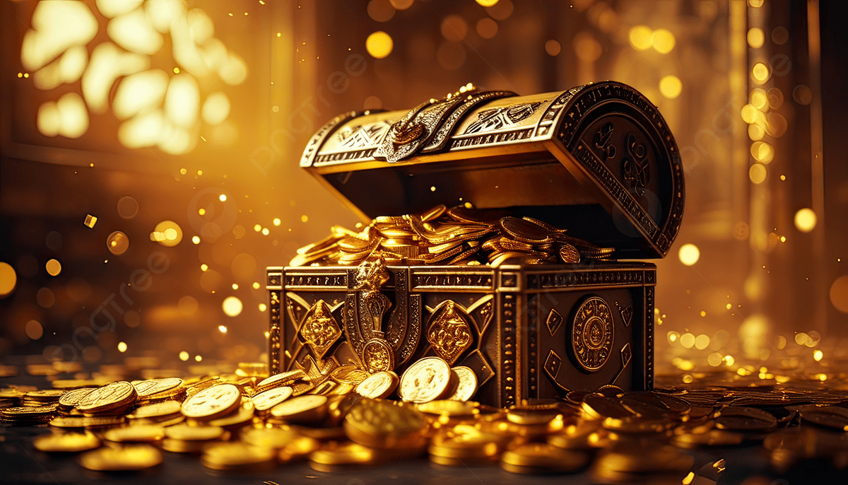 1200x686 Glowing Treasure Chest Full Of Gold Coins Background, Glowing Treasure Chest, Gold Coins, Open Treasure Chest Background Image And Wallpaper for Free Download