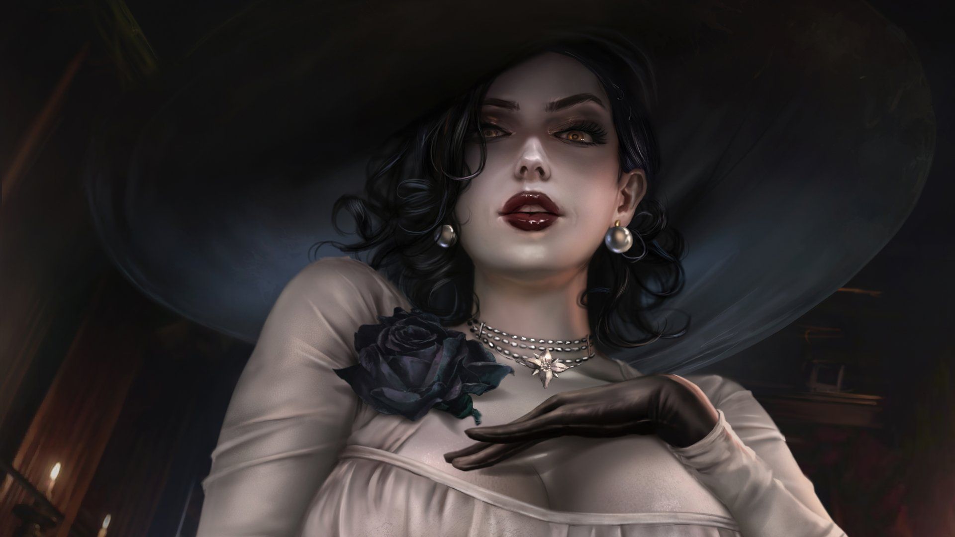 1920x1080 Download Alcina Dimitrescu Resident Evil Video Game Resident Evil Village 4k Ultra HD Wallpaperx2160
