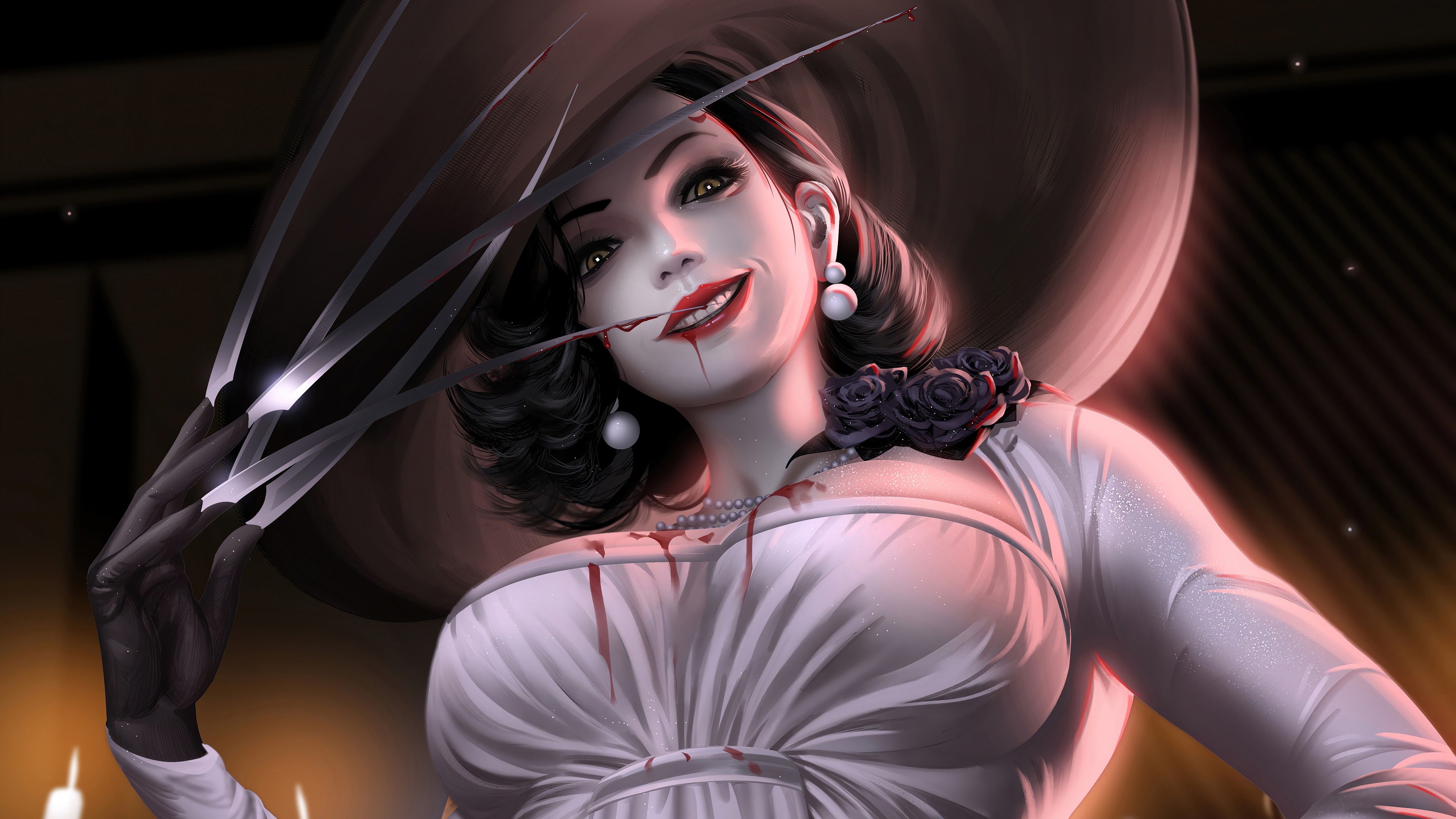 3840x2160 Alcina Dimitrescu 4K HD Resident Evil Village Wallpaper