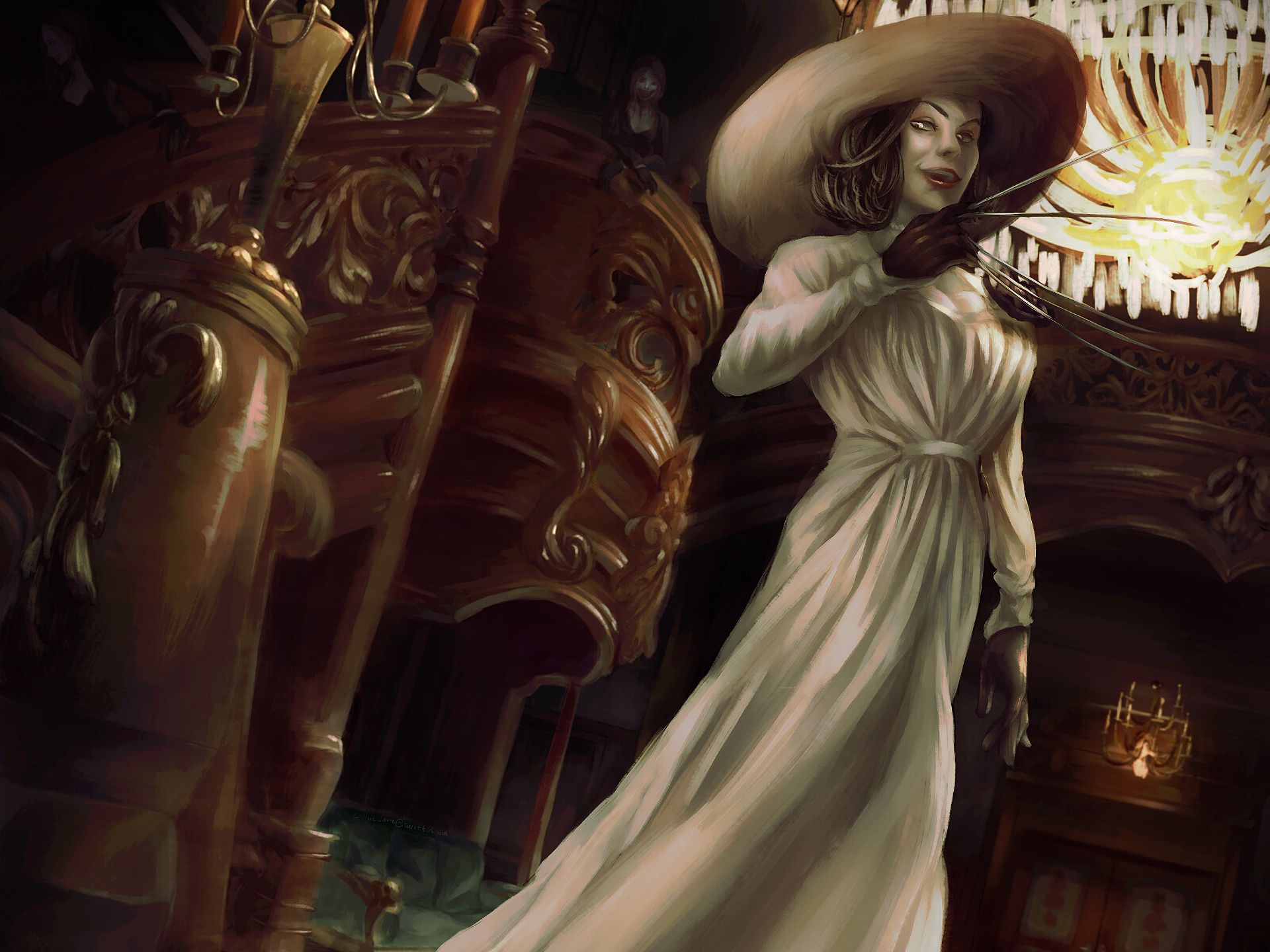 1920x1440 Desktop wallpaper: Video Game, Resident Evil Village, Alcina Dimitrescu, Resident Evil 4K free download for PC. 500533
