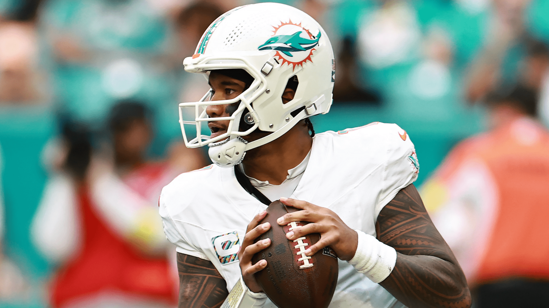 1920x1080 From bad to worse for Dolphins: Tyson Campbell picks off Tua Tagovailoa for Browns TD