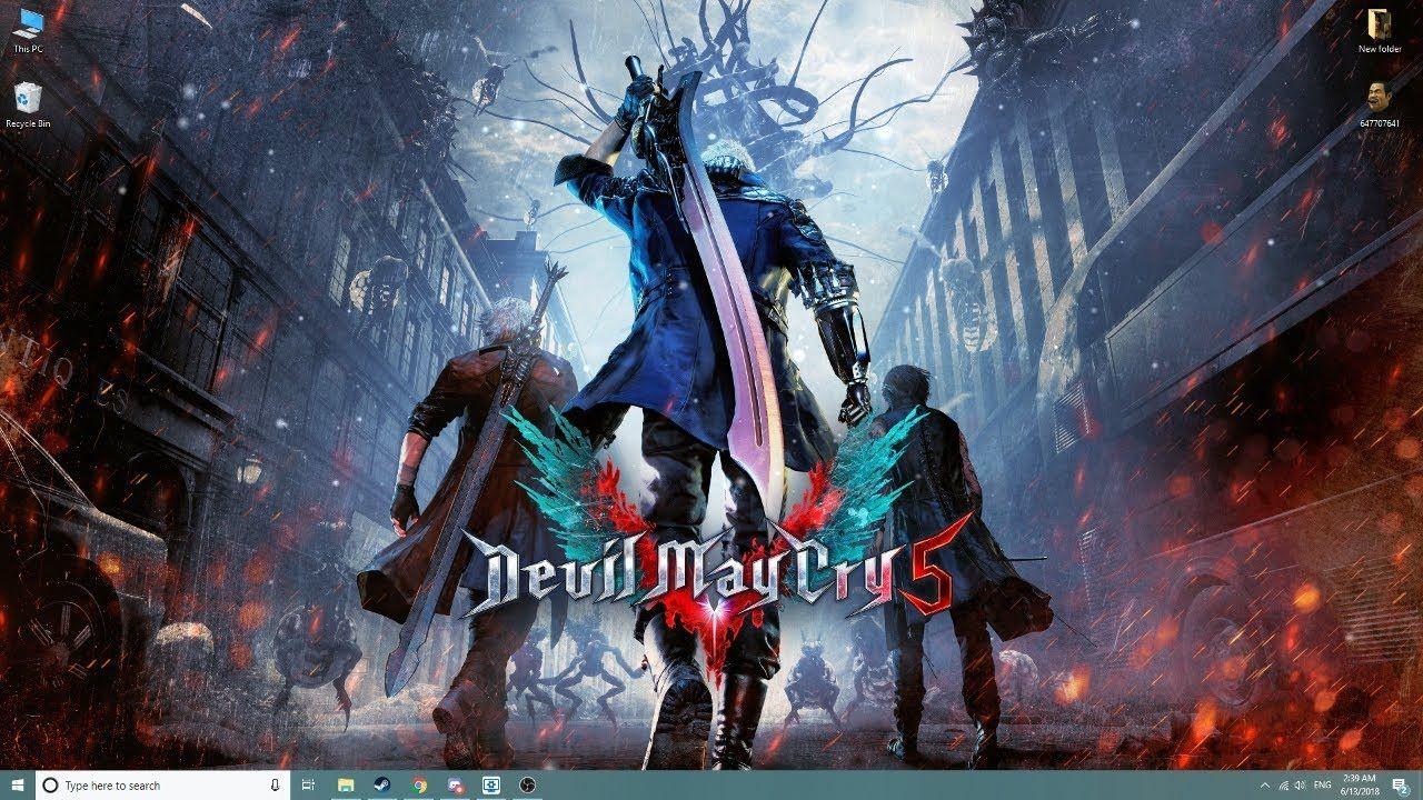 1280x720 Wallpaper Engine May Cry 5 Theme [1080p60fps]