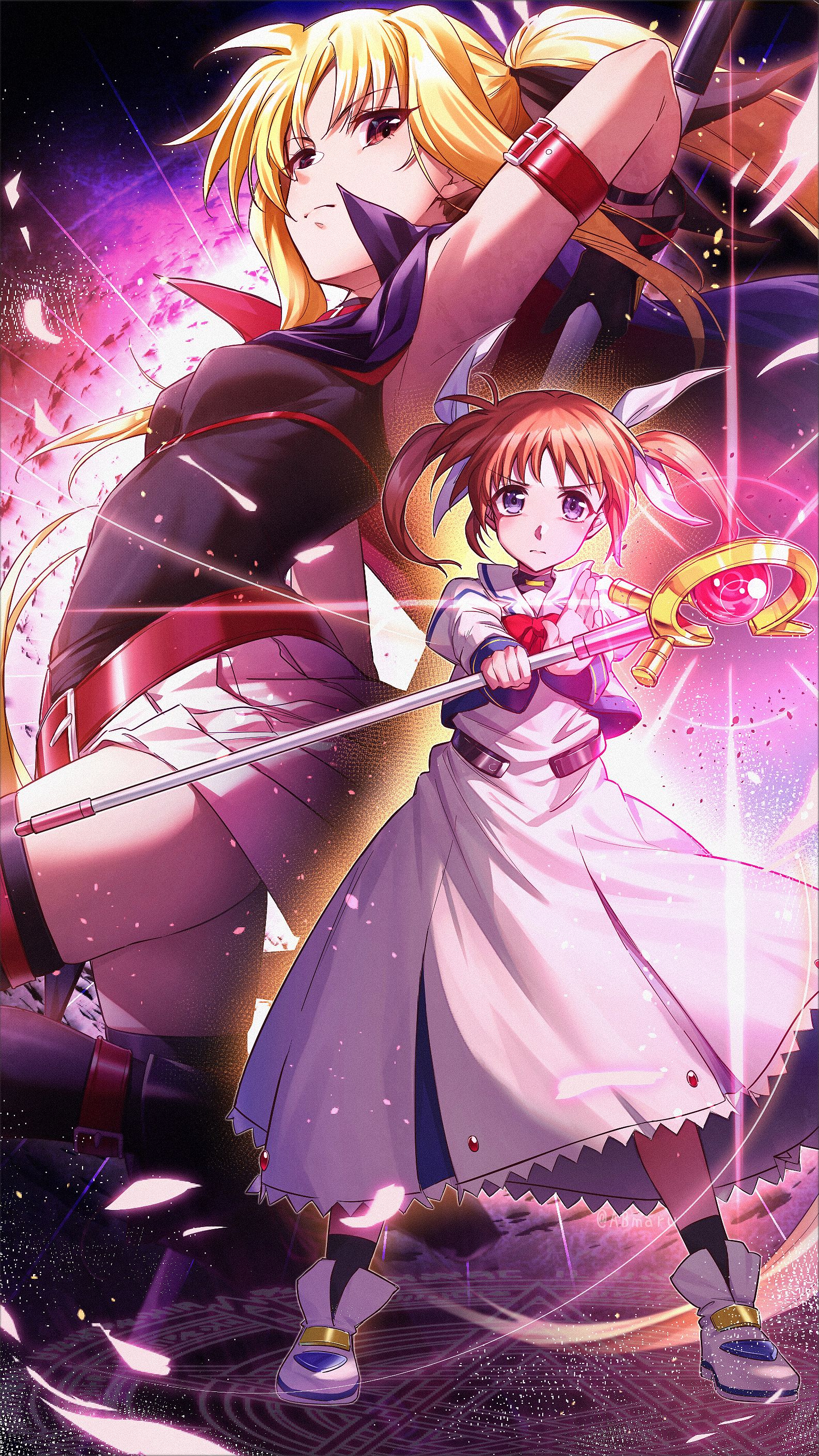 1586x2817 Mahou Shoujo Lyrical Nanoha (Magical Girl Lyrical Nanoha) Image by marutenmaruten Anime Image Board