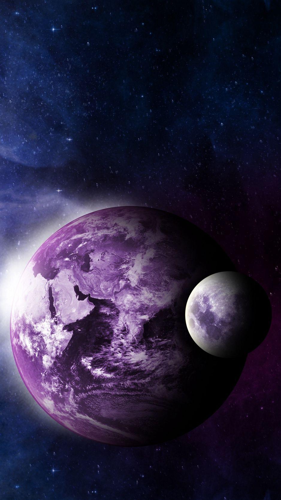 938x1668 Earth, moon, space, galaxy wallpaper, background iphone