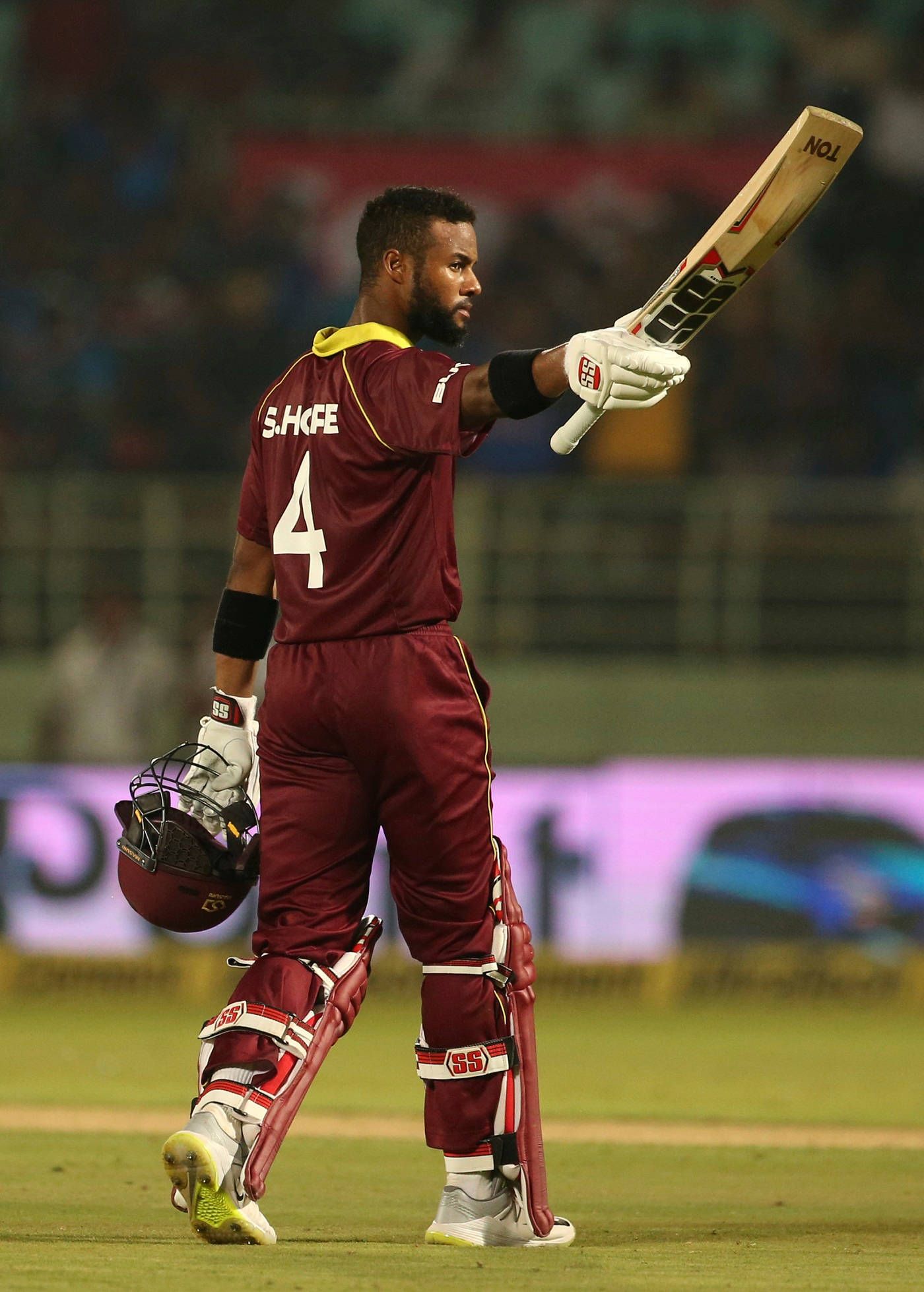 1400x1958 Download Shai Hope On Cricket Field Wallpaper