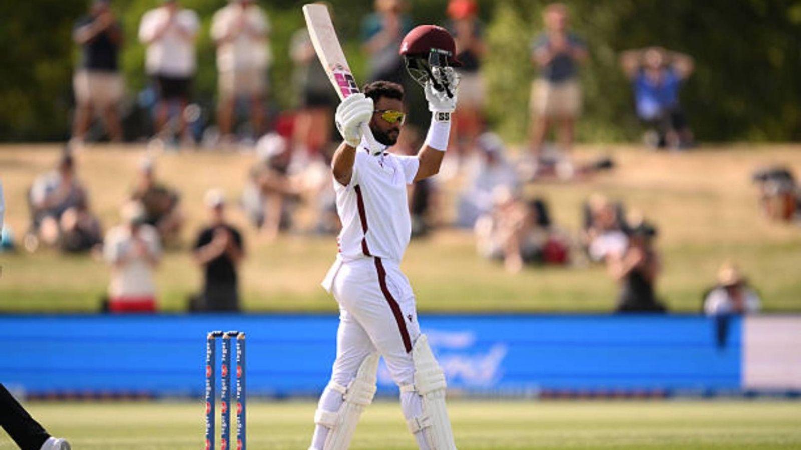 1600x900 NZ vs WI: Shai Hope leads West Indies' fightback with blistering ton as three New Zealand players sustain injuries on Day 4