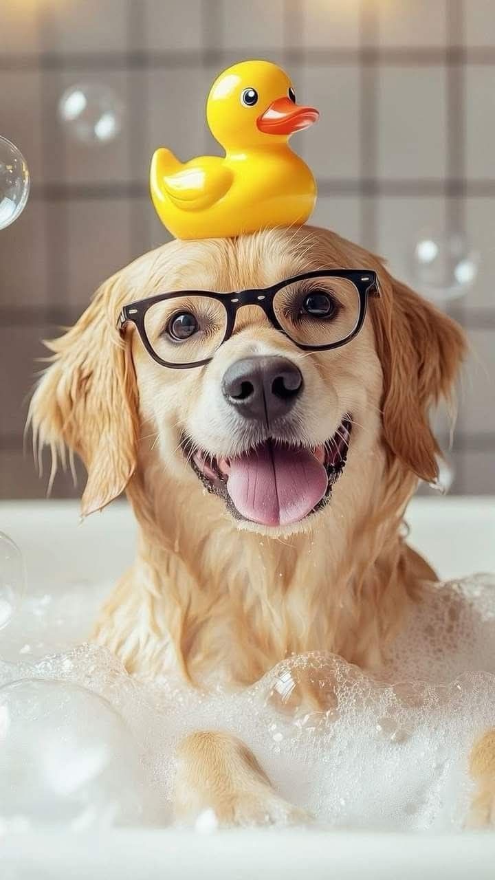 720x1280 Dog in bathtub wallpaper. Pet grooming wallpaper, Dog bath picture, Cute dog pic