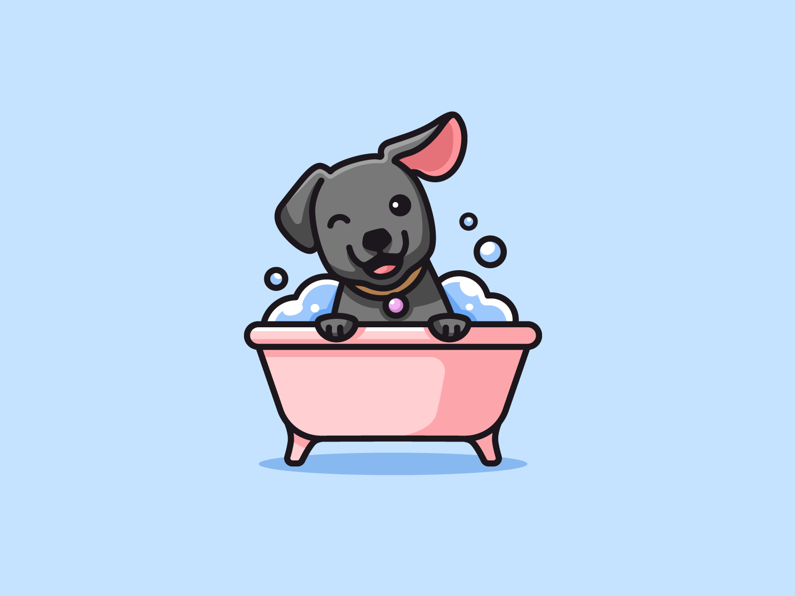 1600x1200 Dog Grooming by Alfrey Davilla. vaneltia on Dribbble