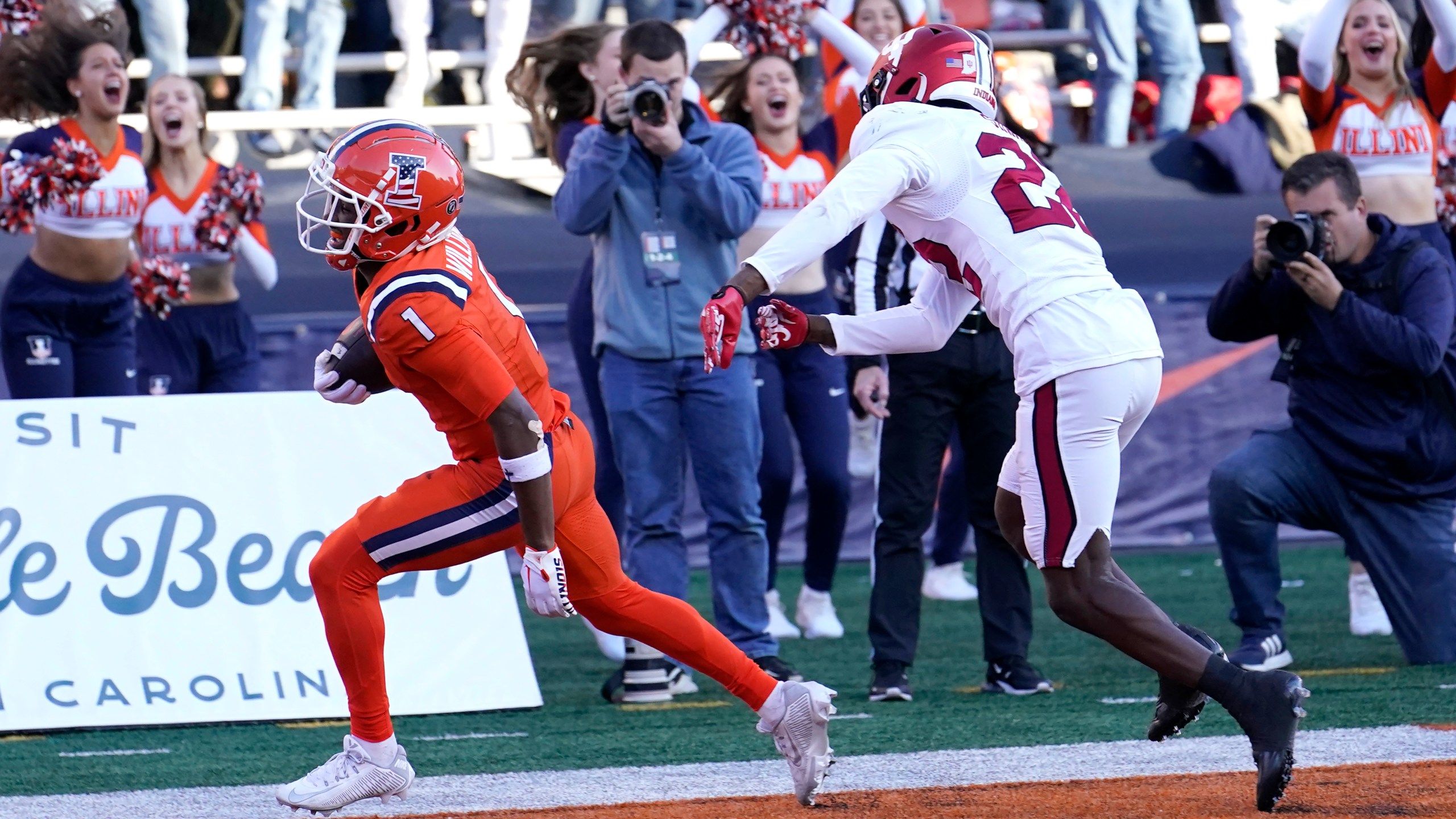 2560x1440 Touchdown Pass Gives Illinois A 48 45 Overtime Victory Over Indiana