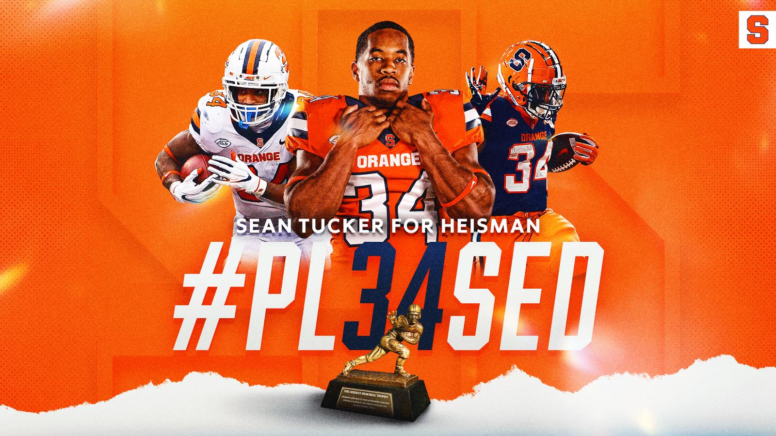 1600x900 Syracuse Announces #PL34SED Campaign to Promote Tucker for Heisman University Athletics