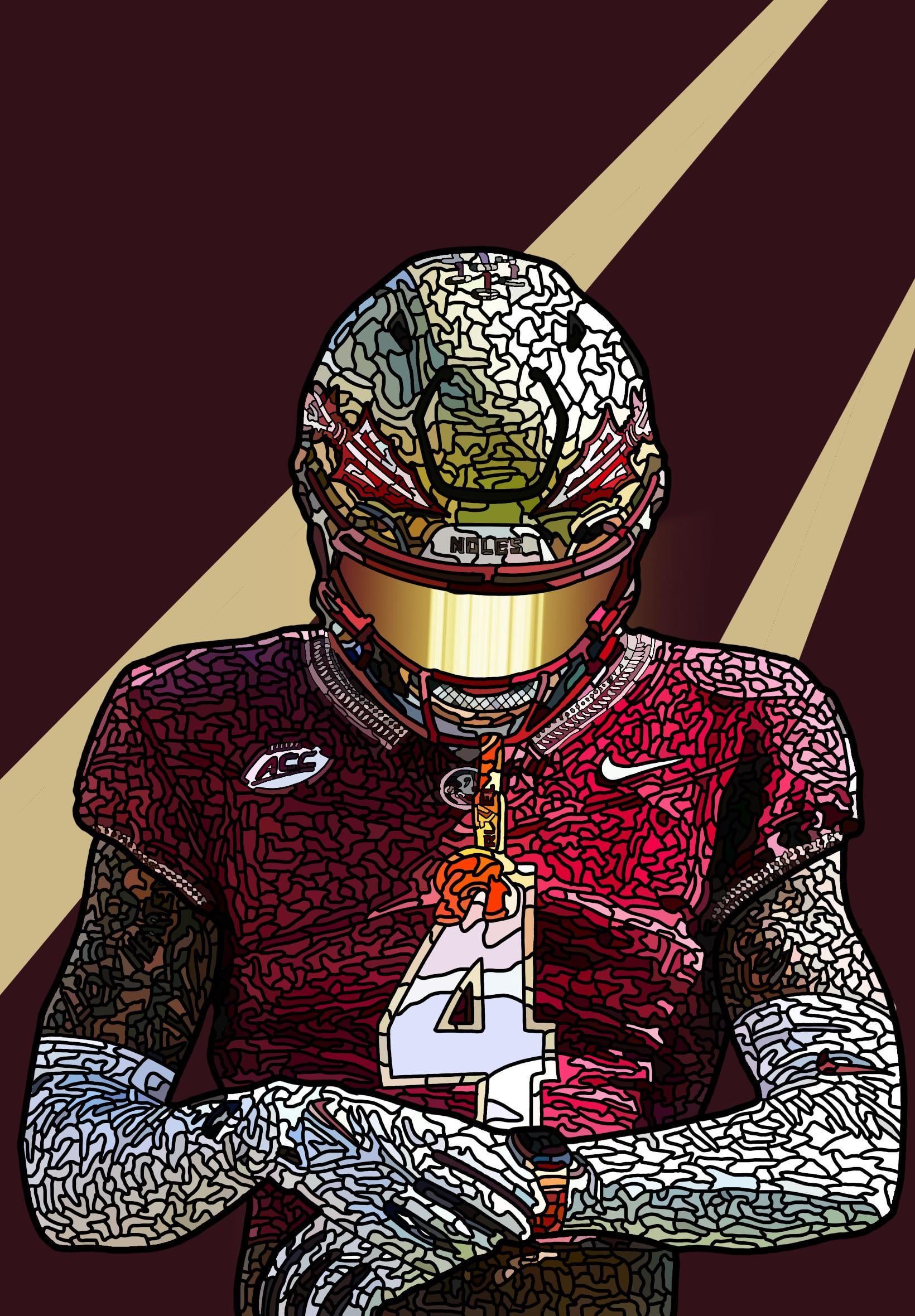 1640x2360 I drew Keon Coleman