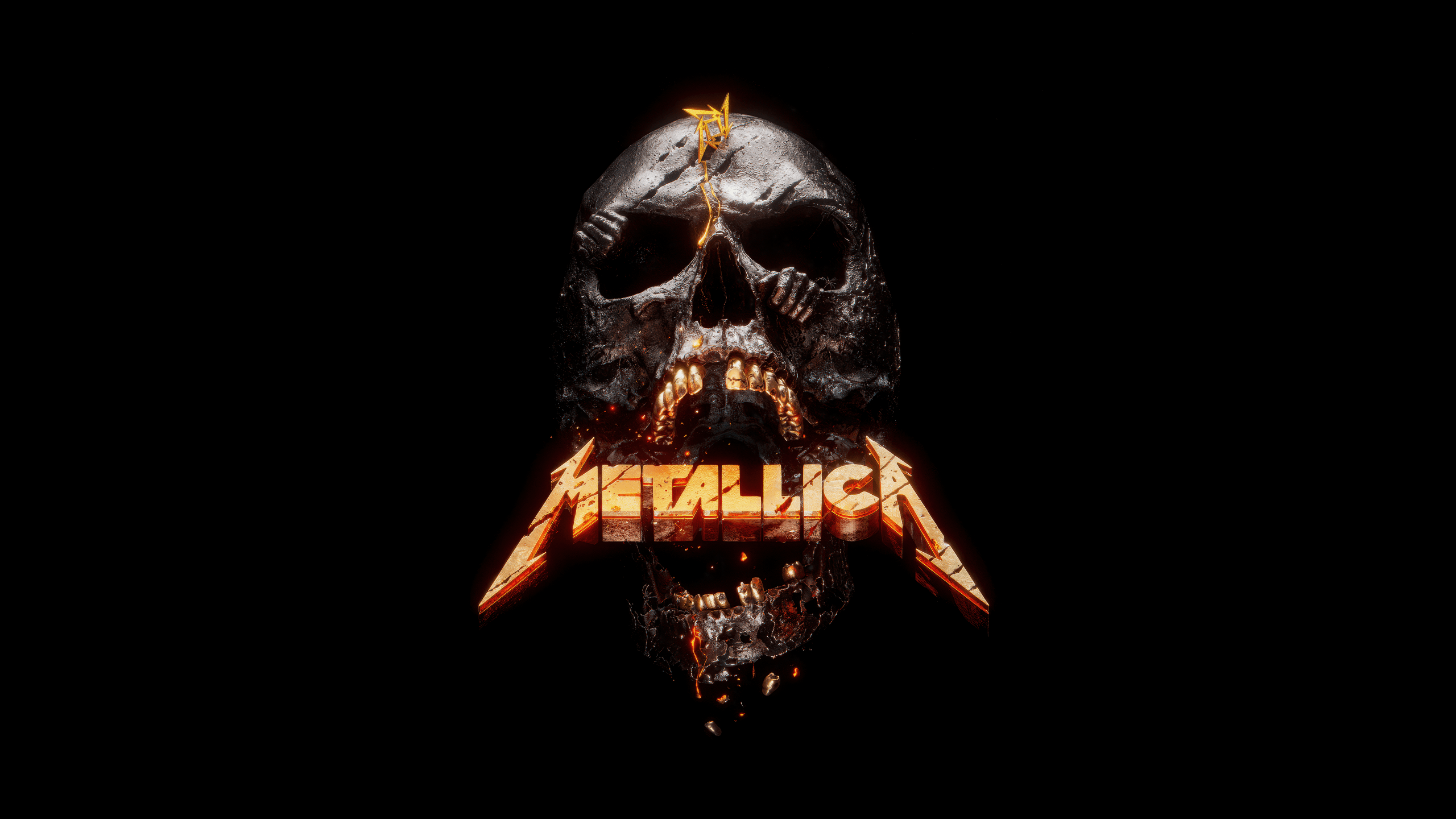2560x1440 Metallica Wallpaper 4K, AMOLED, Skull, 5K