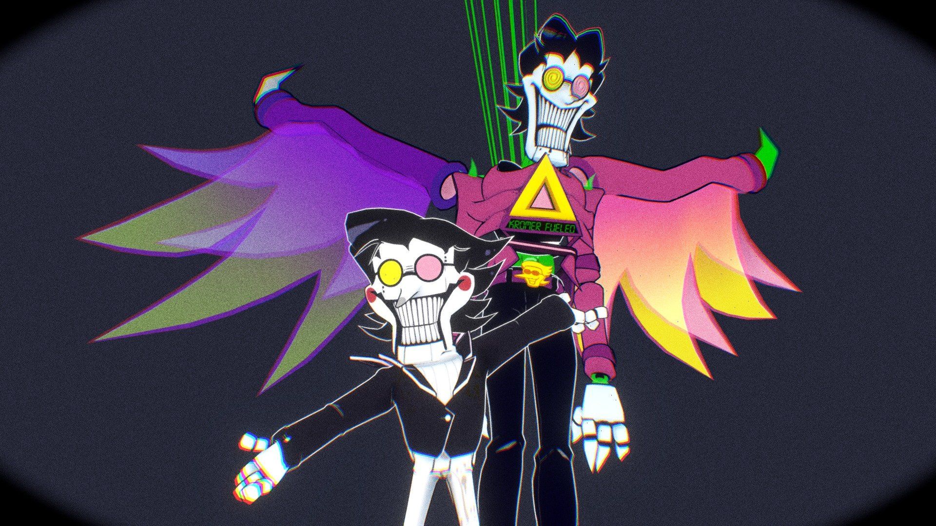 1920x1080 Stylized Spamton + NEO model by VibaPop [35d3Df1]