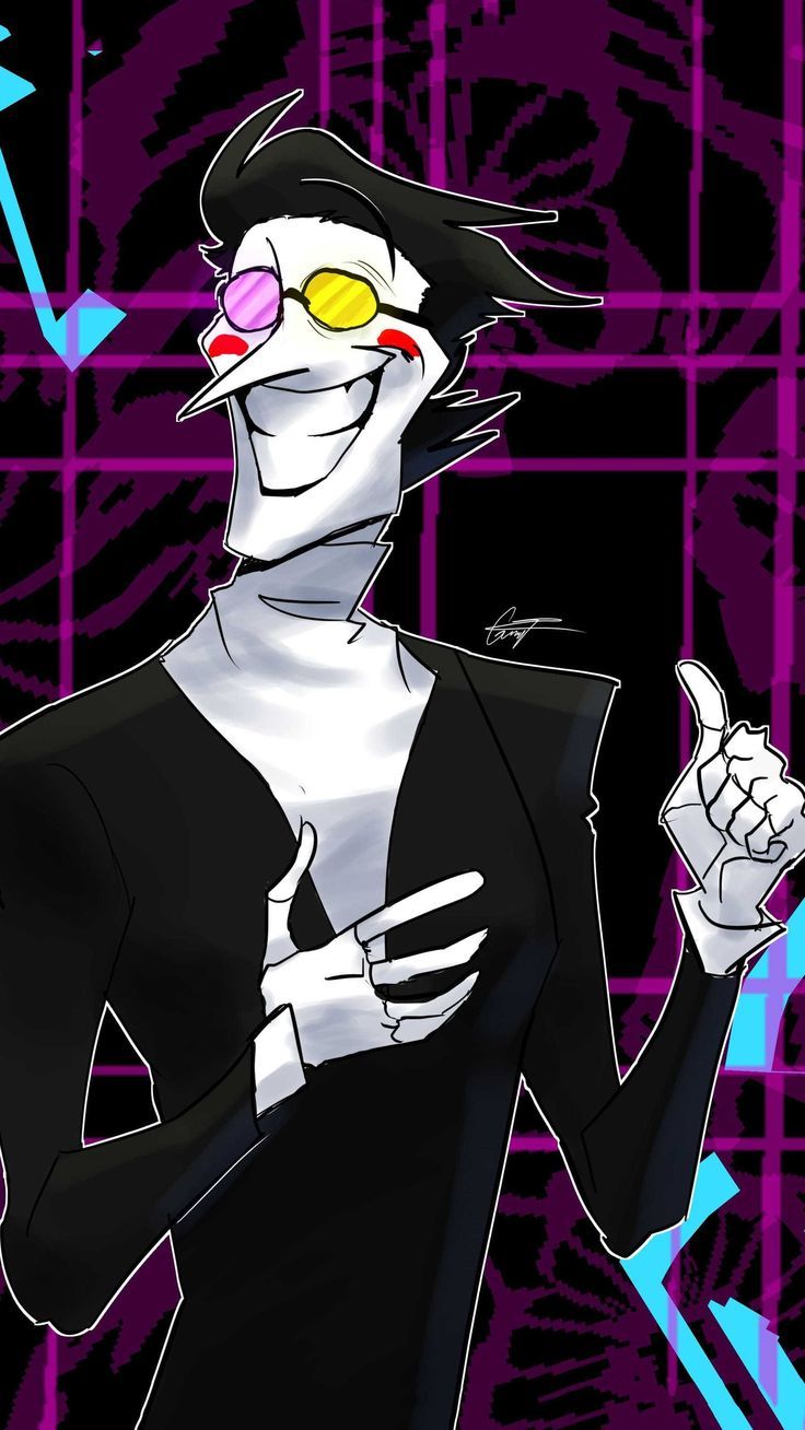 736x1308 Spamton Background