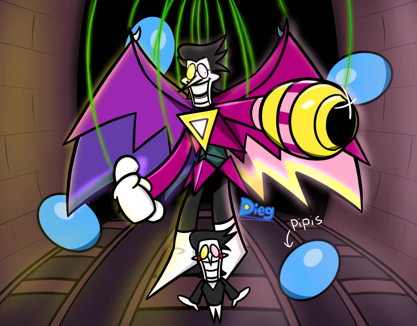 1410x1100 Spamton neo for a collab by Diegoof17 on Newgrounds