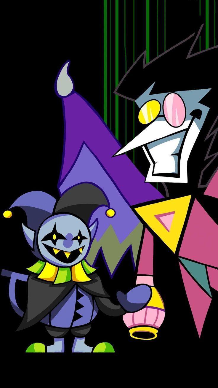 736x1308 Spamton and Jevil Wallpaper