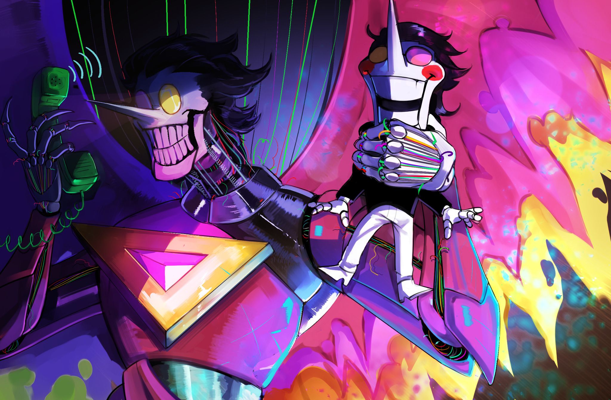 2048x1340 image tagged with spamton, spamton g spamton, spamton neo