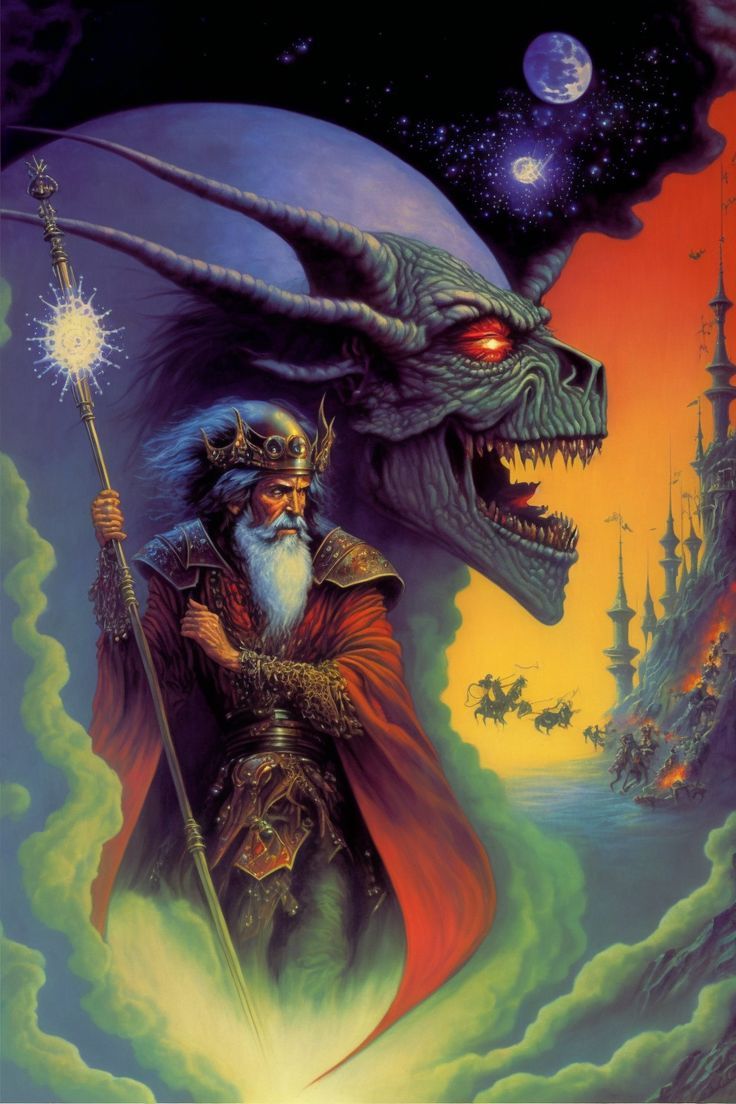 736x1104 80s scifi aesthetics dnd aesthetic, Fantasy poster, Wizards