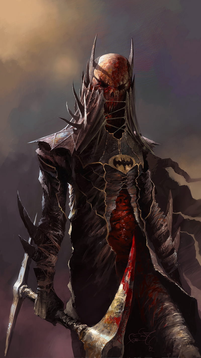 800x1422 Underworld Batman, diablo, tiger, black, 80s, wild, reaper, souls, retro, universe, HD phone wallpaper
